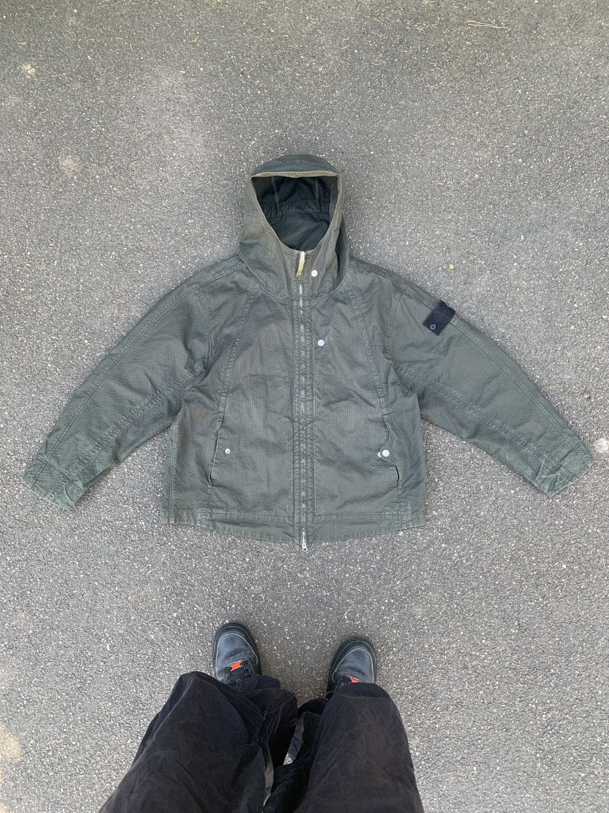 Stone Island Shadow Project Jacket in Green, Men's (Size Medium)