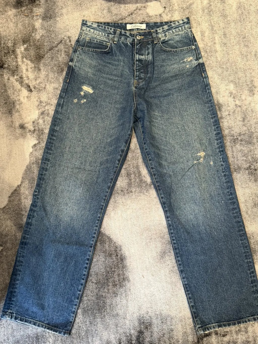 Vintage Ronning Distressed Jeans in Blue, Men's (Size 32)