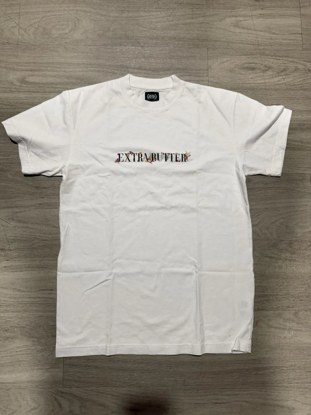 Extra Butter New York Floral Logo White T-Shirt – Xs, Men's
