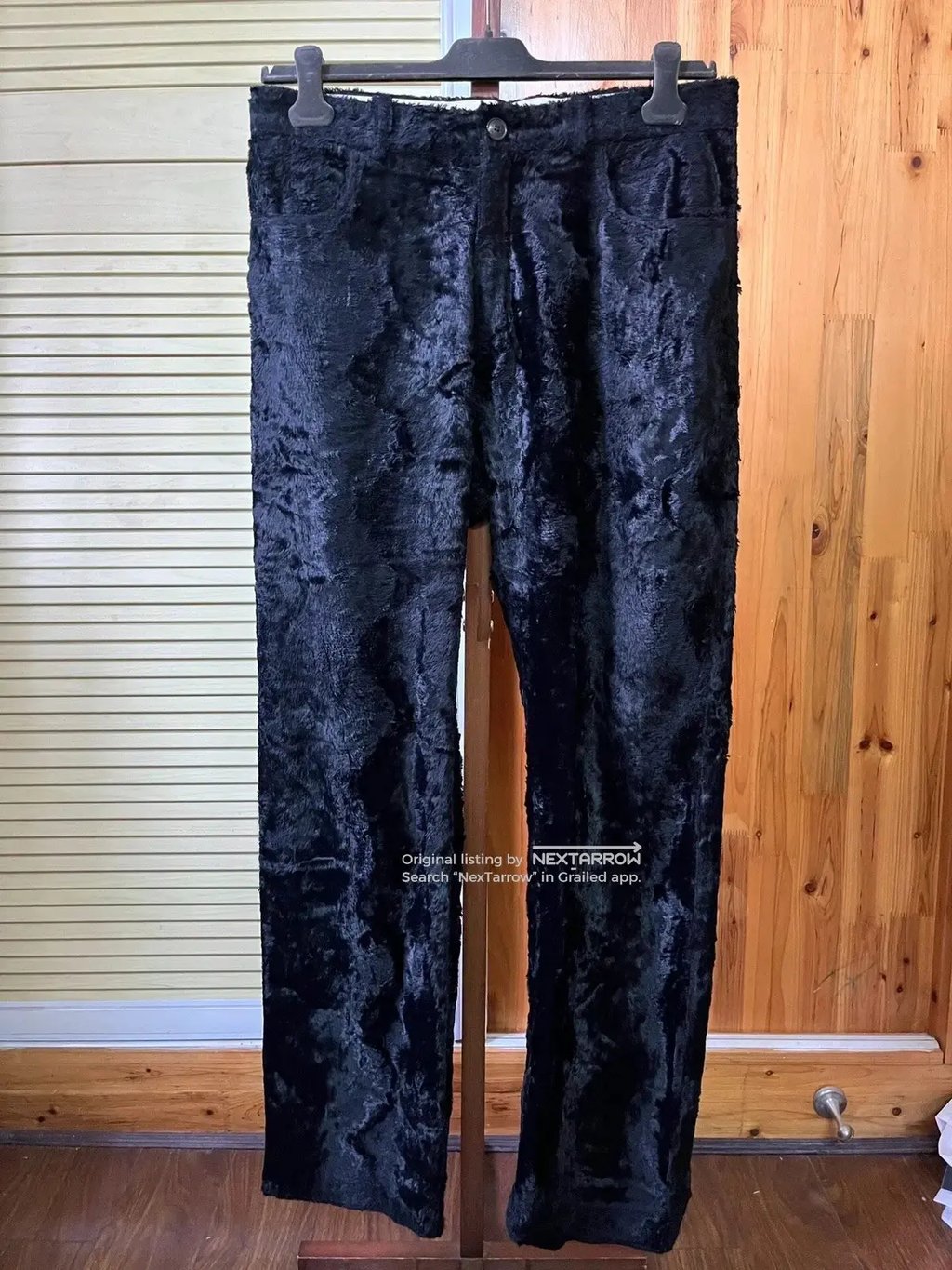 Martine Rose Fuzzy Trousers Bbbb15/2608 in Black, Men's (Size 32)