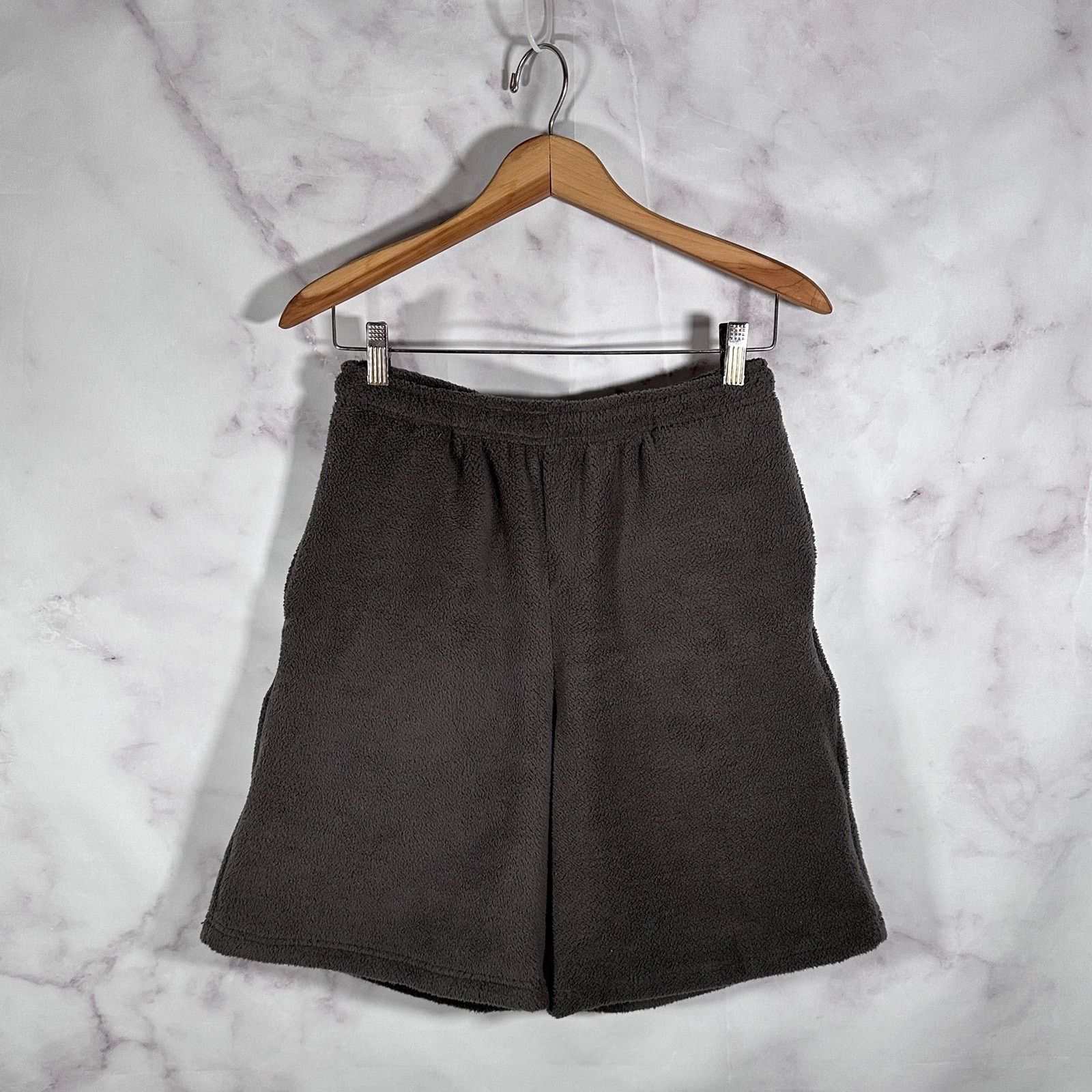Los Angeles Apparel Sample Asphalt Grey Long Sherpa Shorts, Men's (Size 29)
