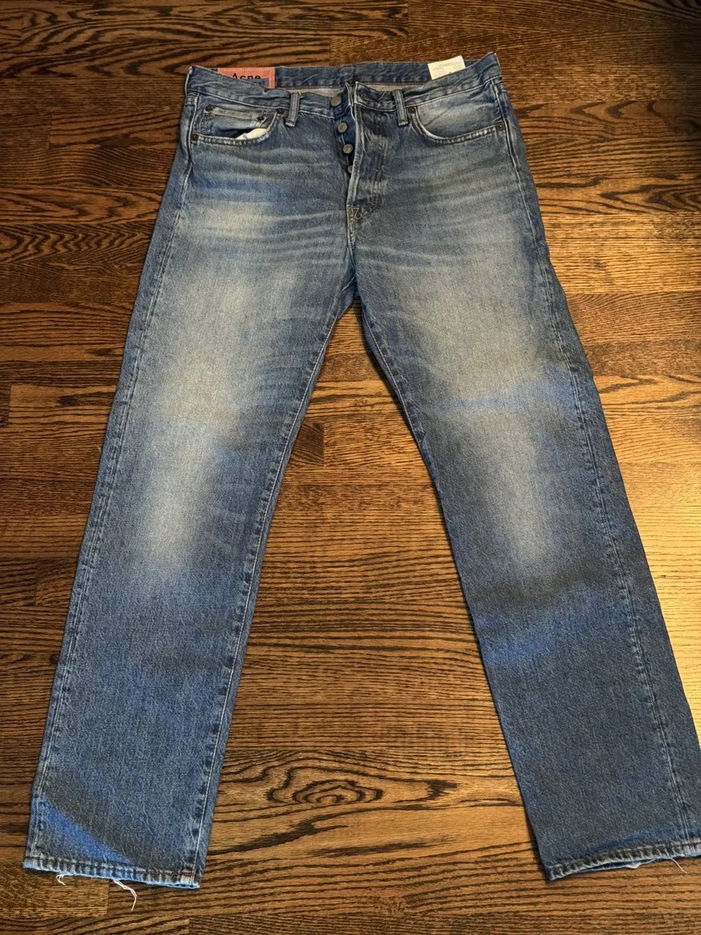 Acne Studios 1996 Mid Blue Trash 32x32, Men's