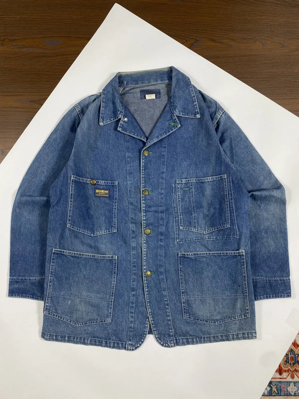 Vintage Oshkosh B'gosh Chore Jacket in Blue, Men's (Size Xl)
