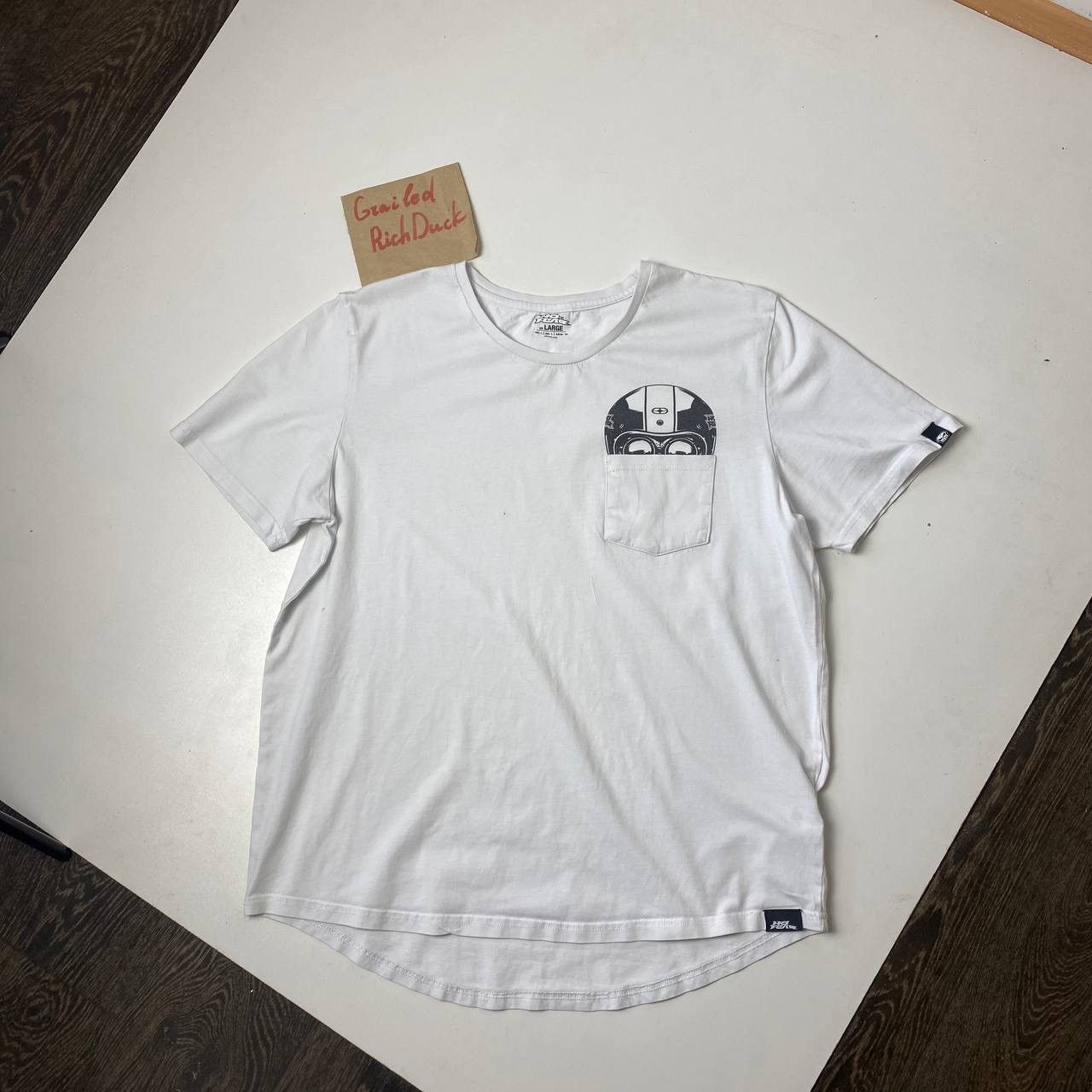 No Fear T-Shirt Size:l in White, Men's (Size Large)