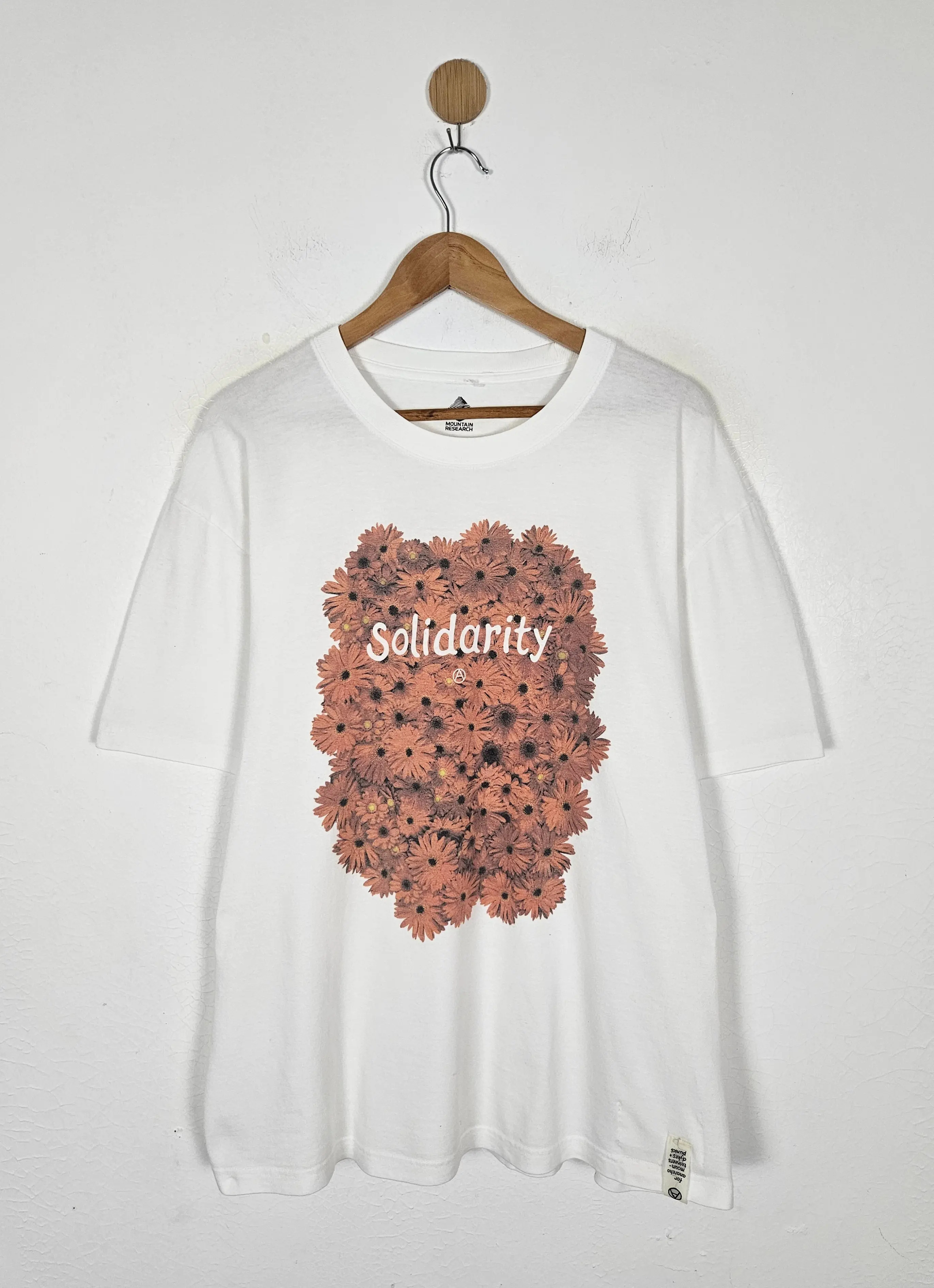 Mountain Research Solidarity Tee Shirt in White, Men's (Size 2XL)
