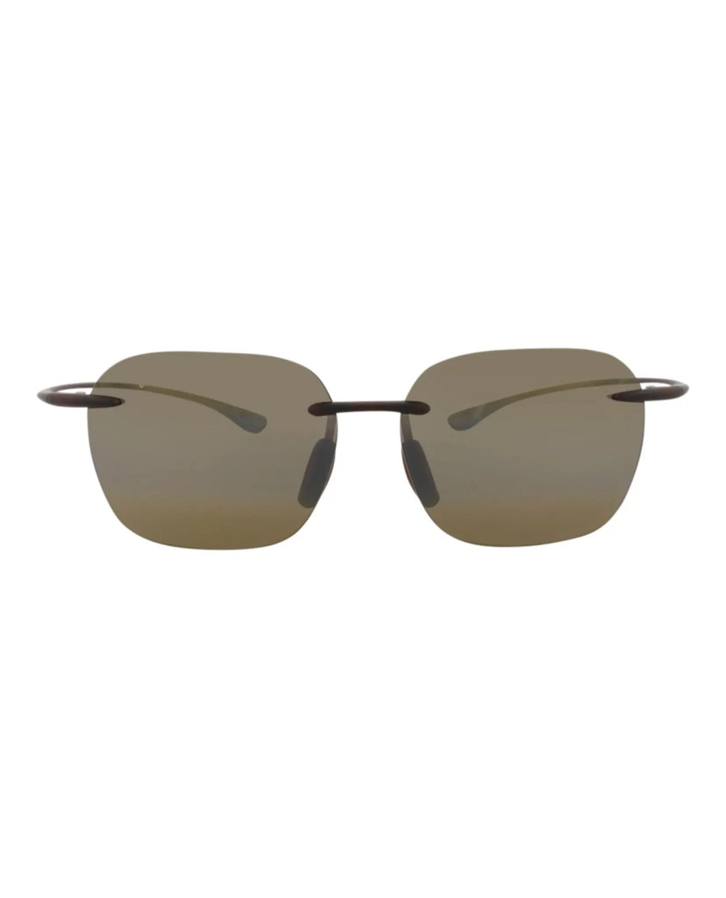 Square-Frame Nylon Sunglasses in Brown, Men's