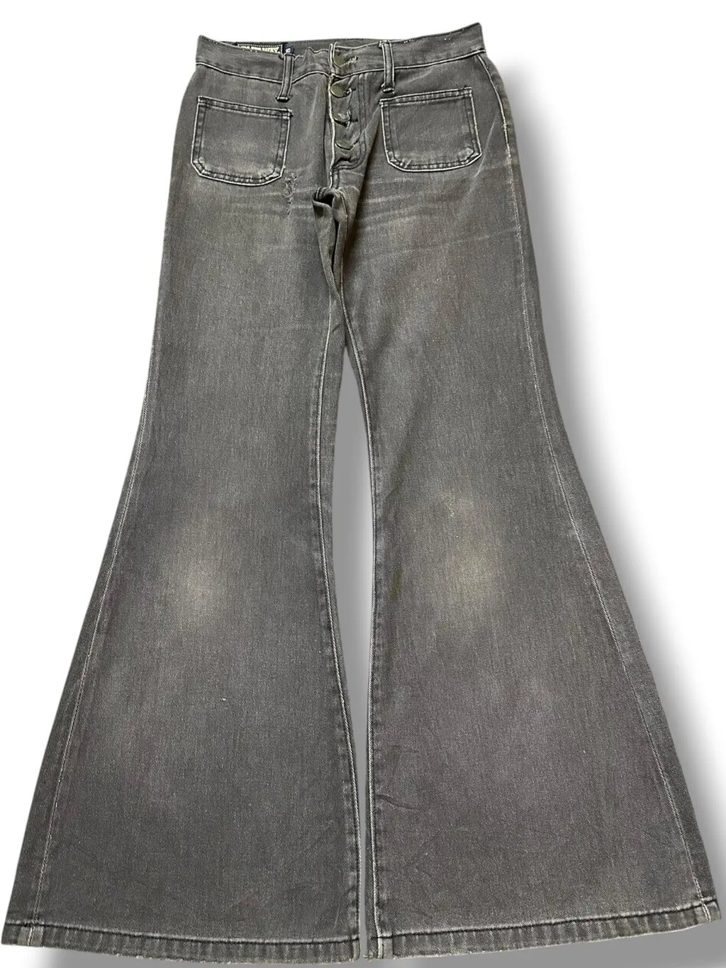 Vintage Blue Way Flare Bootcut Style Denim in Gray, Men's (Size 26)
