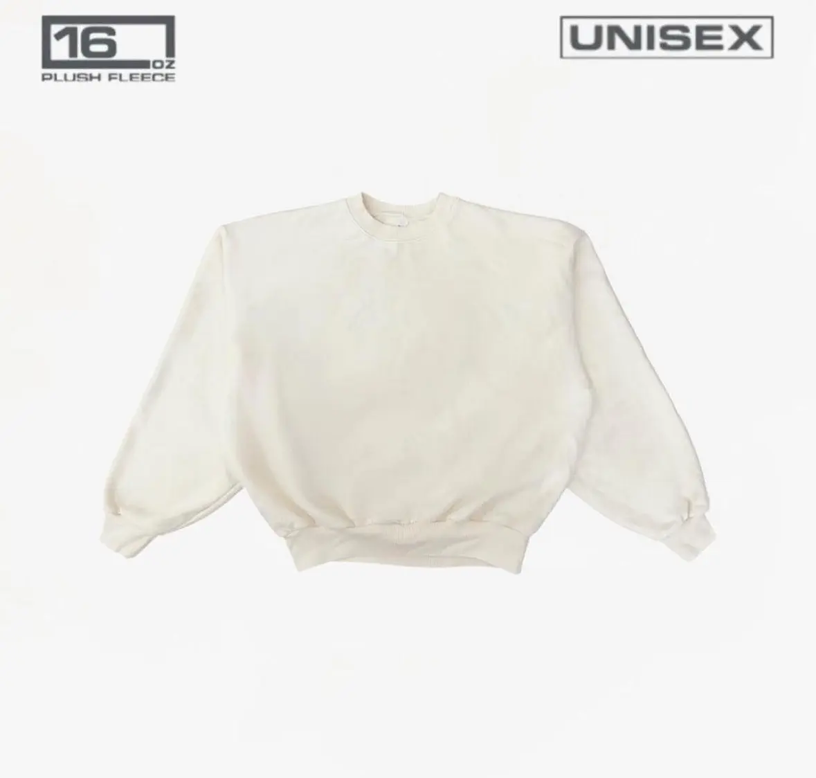 Los Angeles Apparel 16Oz Creme Crewneck in White, Men's (Size XL)