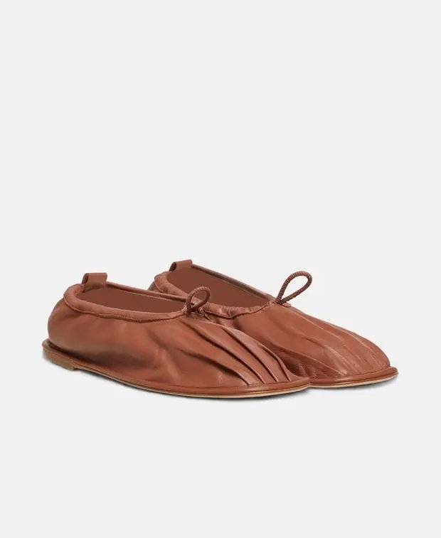 Ballet Flats Puntera in Brown, Women's (Size 11)