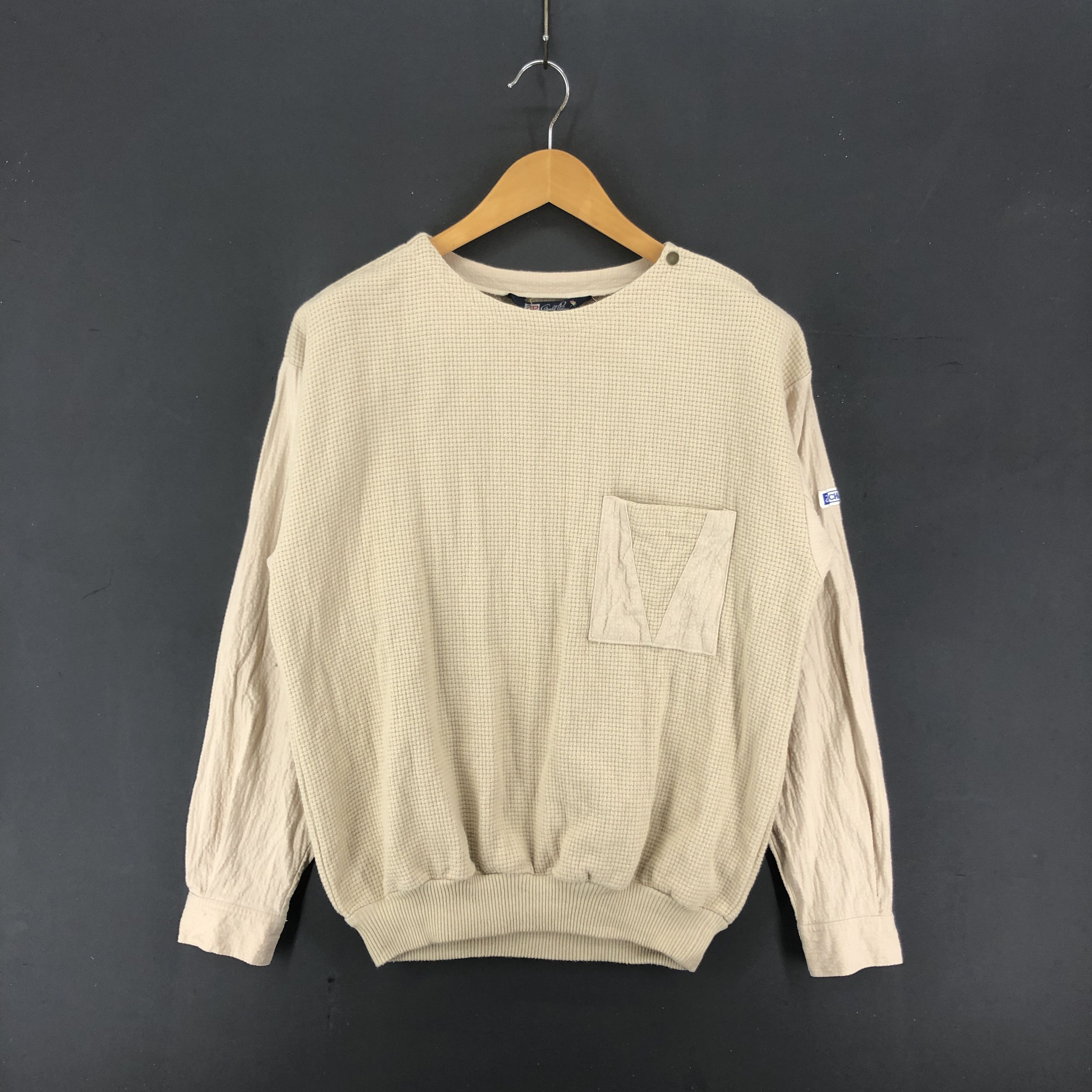 Renown Charge By Arnold Palmer Crew Neck Sweatshirt 2008-12 in Beige, Men's (Size Medium)