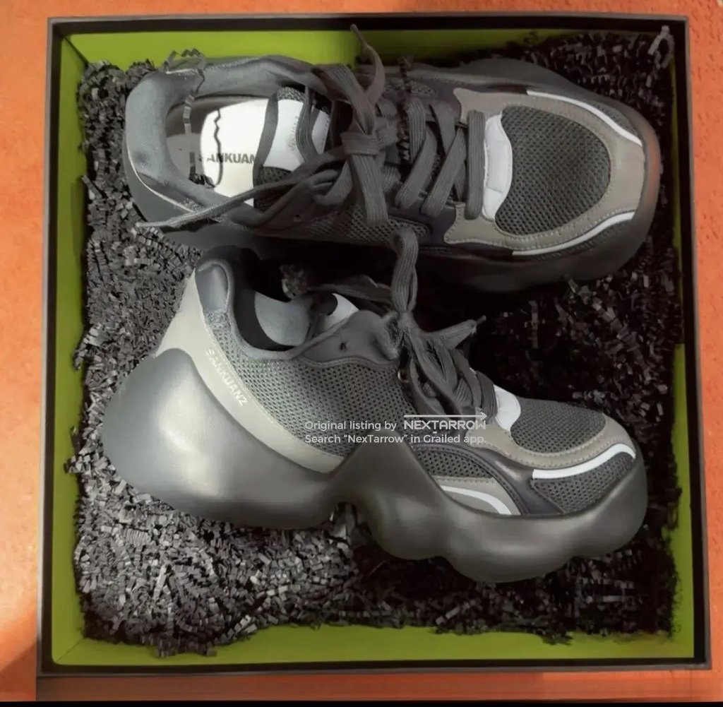 Sankuanz Bumpy Bubble Mesh Sneakers Kkkk21/2609 in Gray, Men's (Size 11)