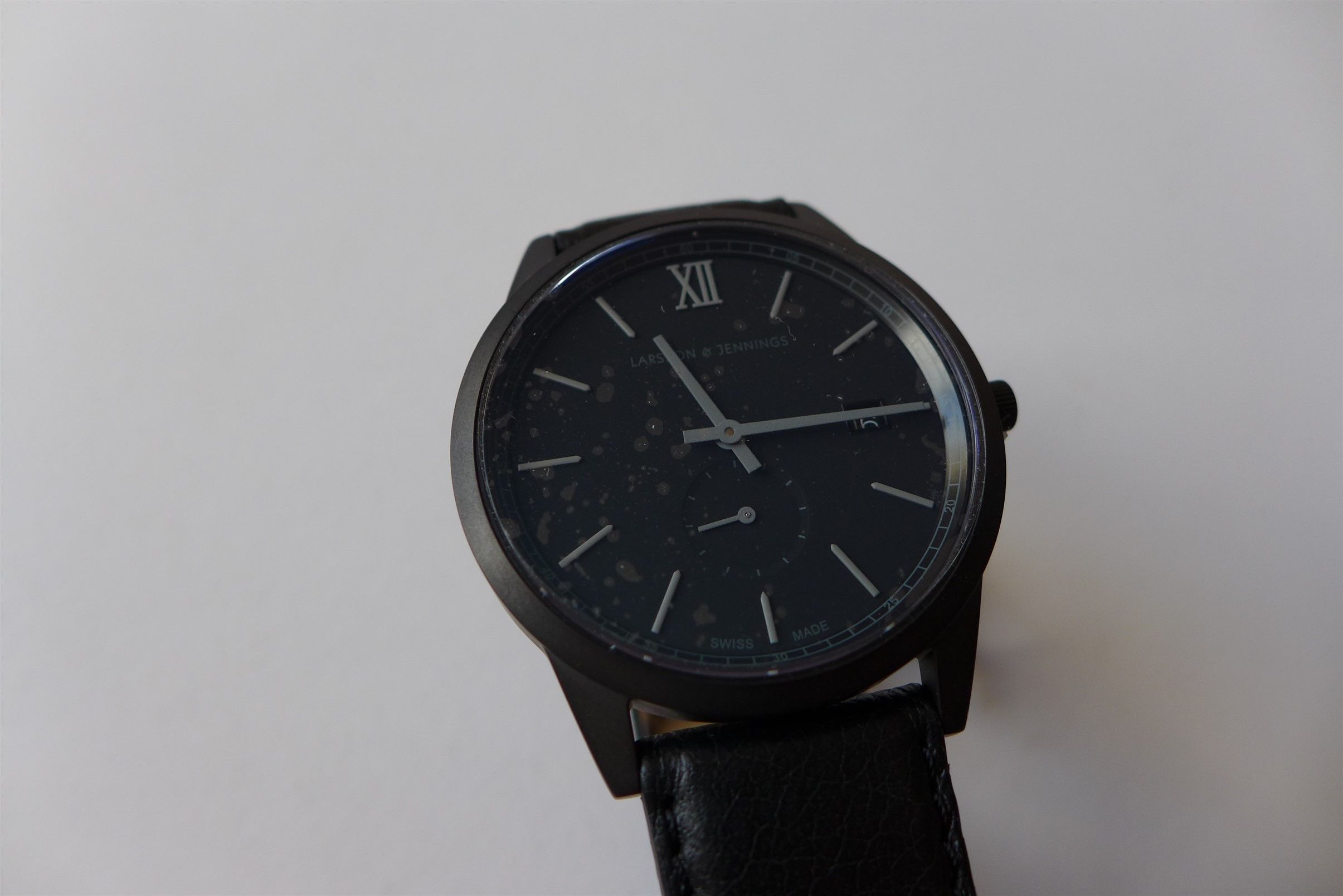 Larsson Jennings Larsson & Jennings Saxon 39Mm Watch in Black, Men's