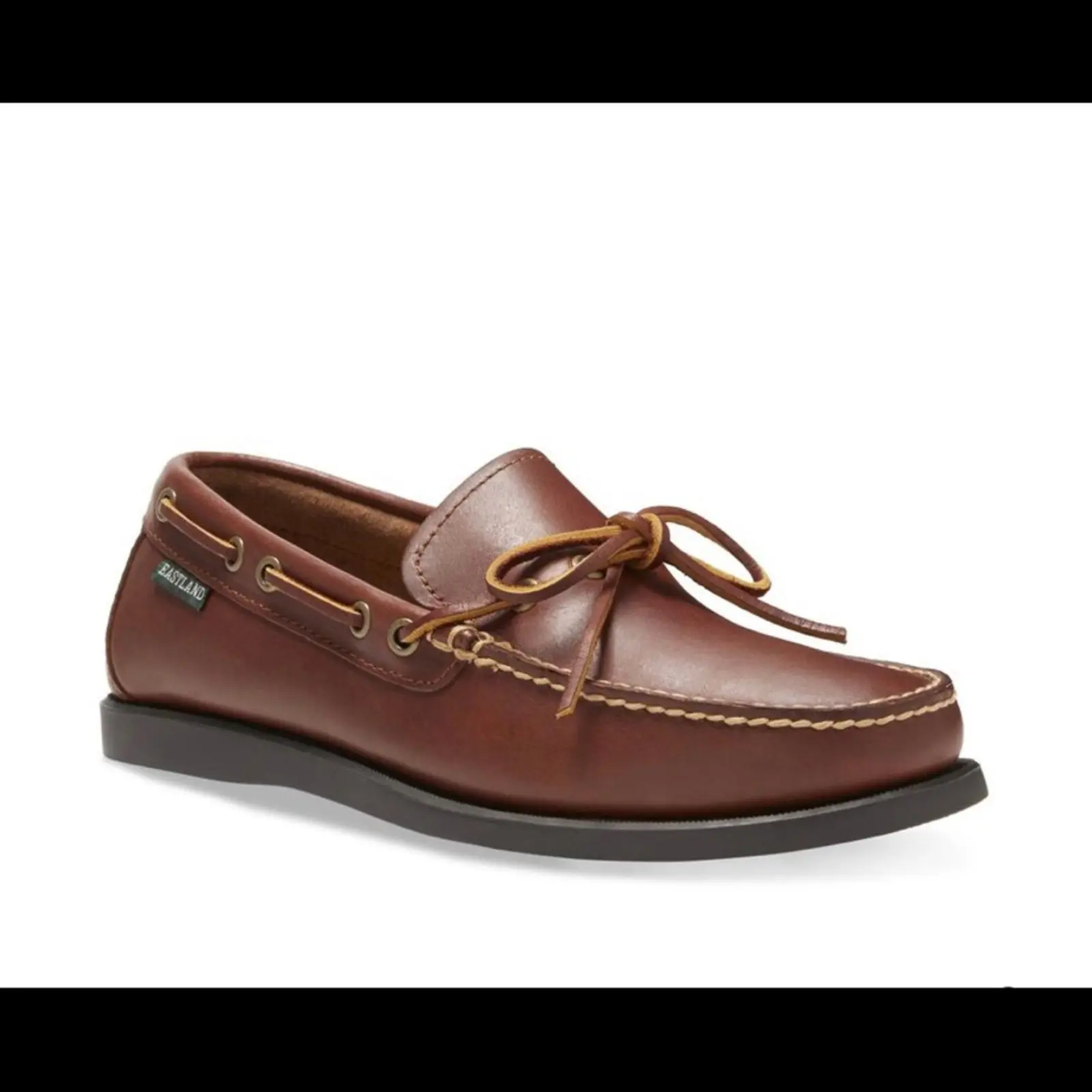 New In Box Eastland Yarmouth Memory Foam Boat Shoes Mocs in Brown, Men's (Size 13)