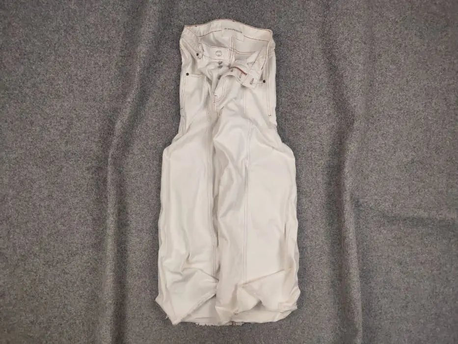 By Malene Birger Design Wayde White Baggy Wide Leg Jeans, Women's (Size 28)