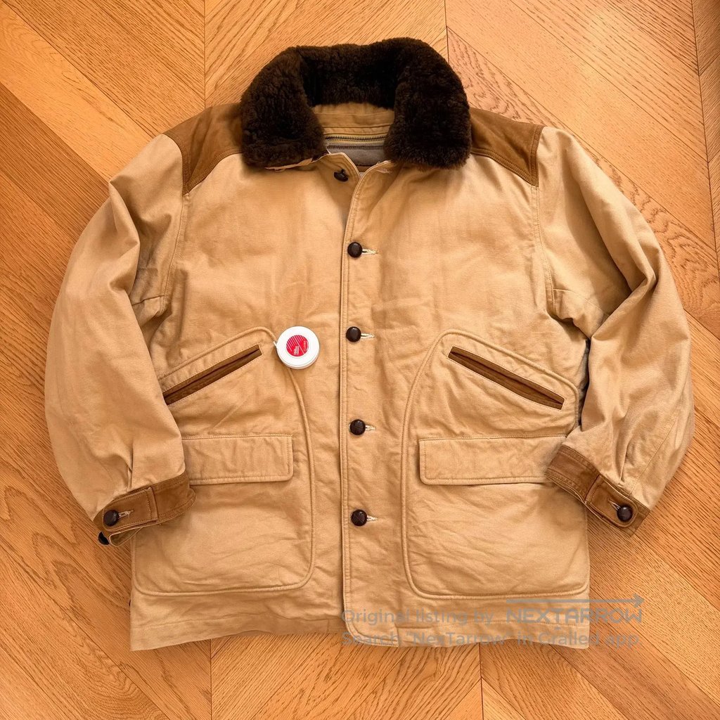 Mg Size F Vintage Cowhide Patchwork Outdoor Sports Hunting in Brown, Men's (Size L)