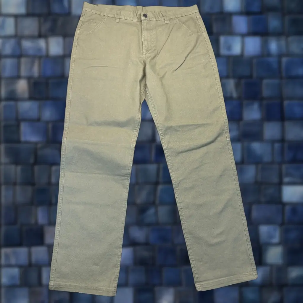 Vintage? No — Actually Free Fly Canvas Field Pants Men 36X32 Olive Green Stretch Cotton Chino 5-Pocket Regular Inseam 31 Casual in Brown