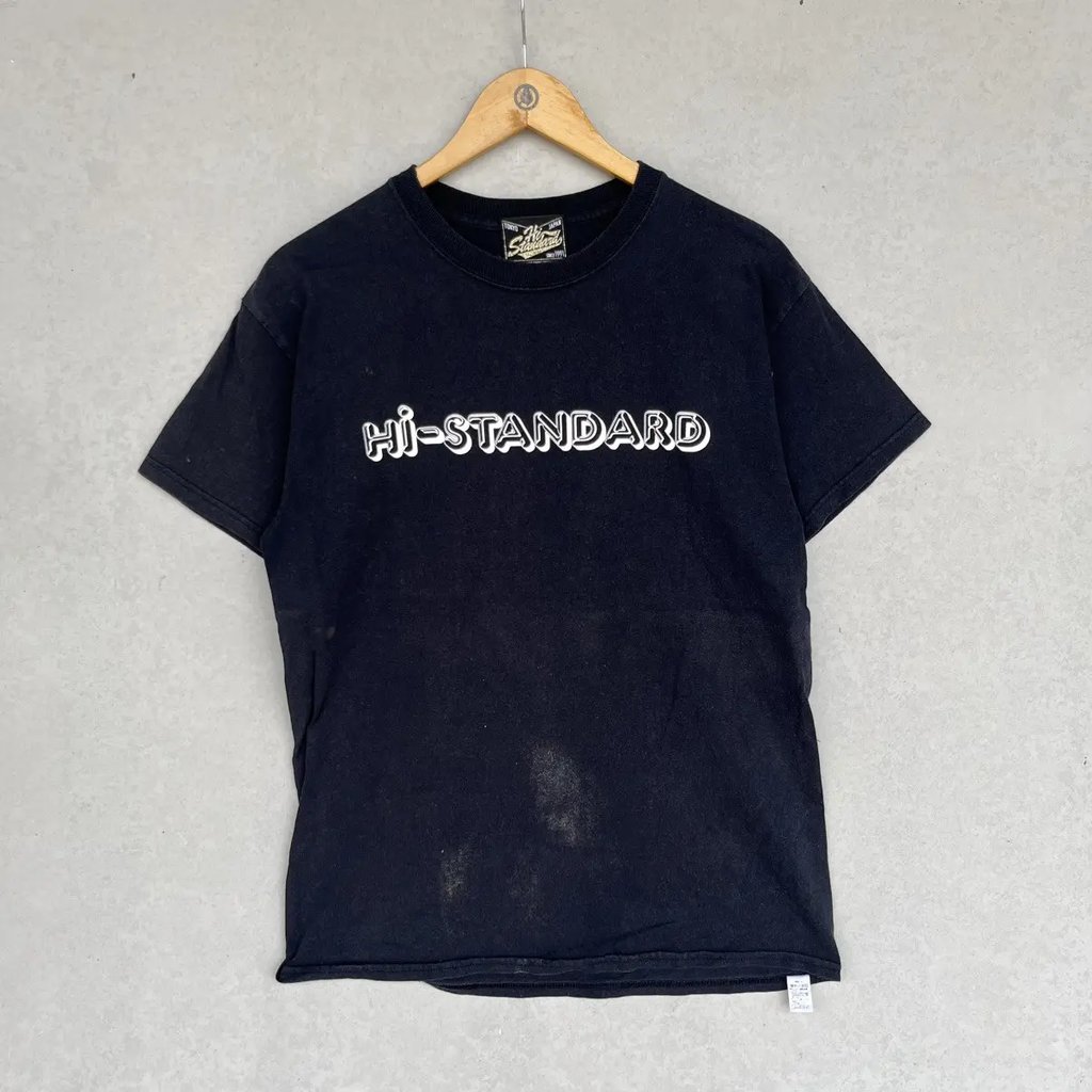 Vintage Y2K Hi-Standard Black T-Shirt Size M, Men's