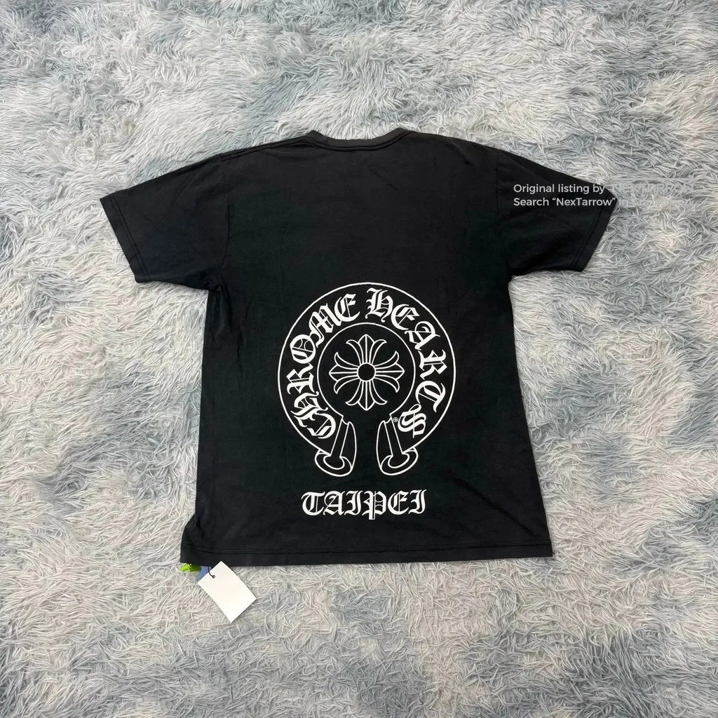 Chrome Hearts Black Horseshoe Taipei Limited Short Tee L, Men's