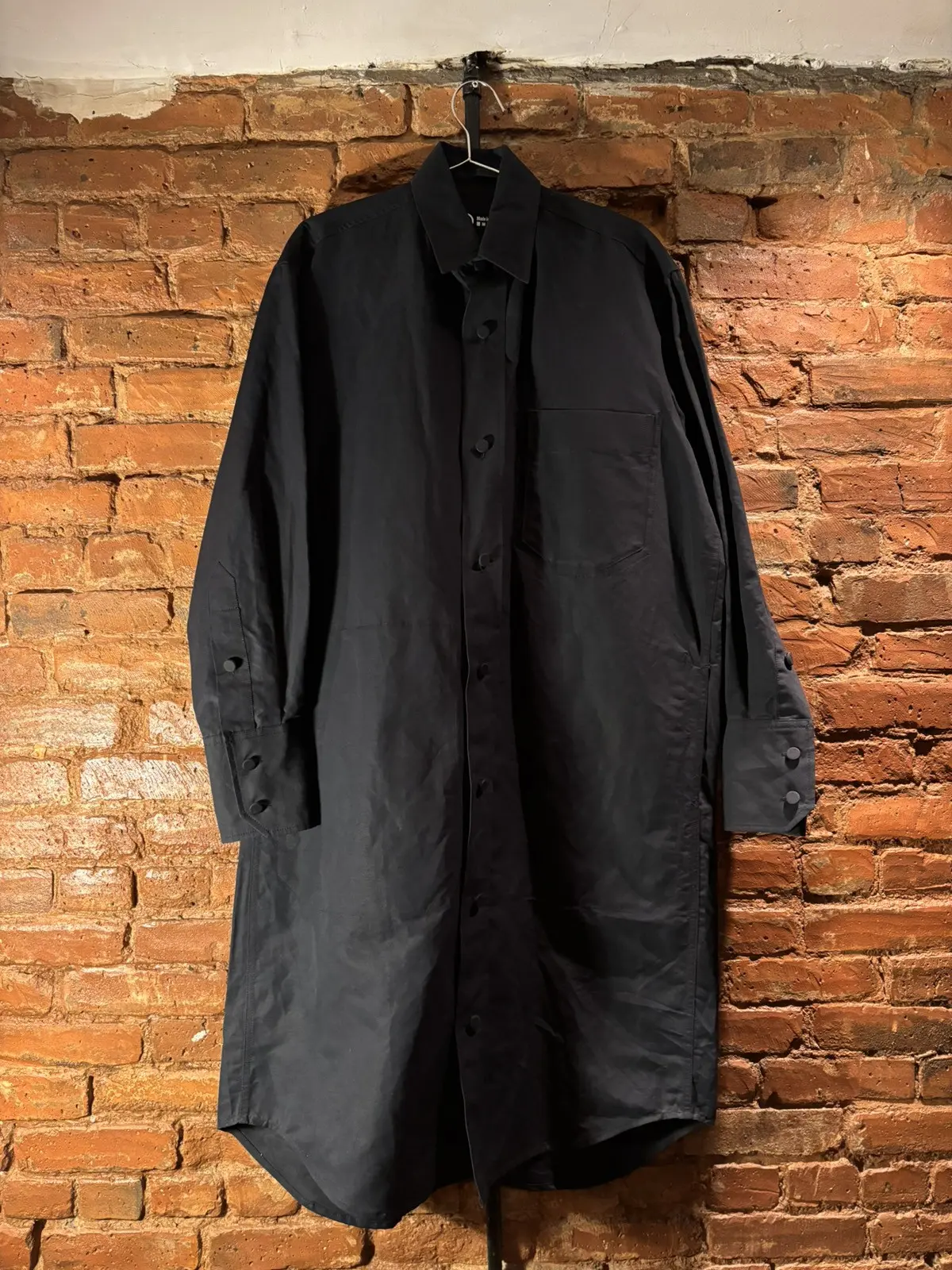Outlier Willienorris Hempmarine Longlineover in Black, Men's (Size Medium)