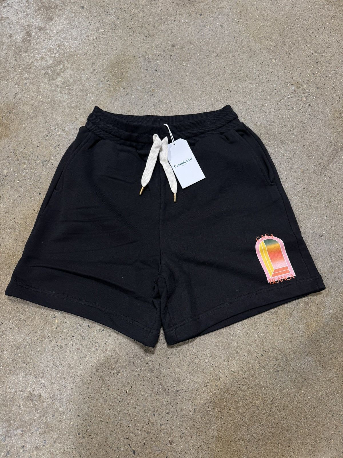 Casablanca Gradient Arch Sweatshorts New in Black, Men's (Size 34)