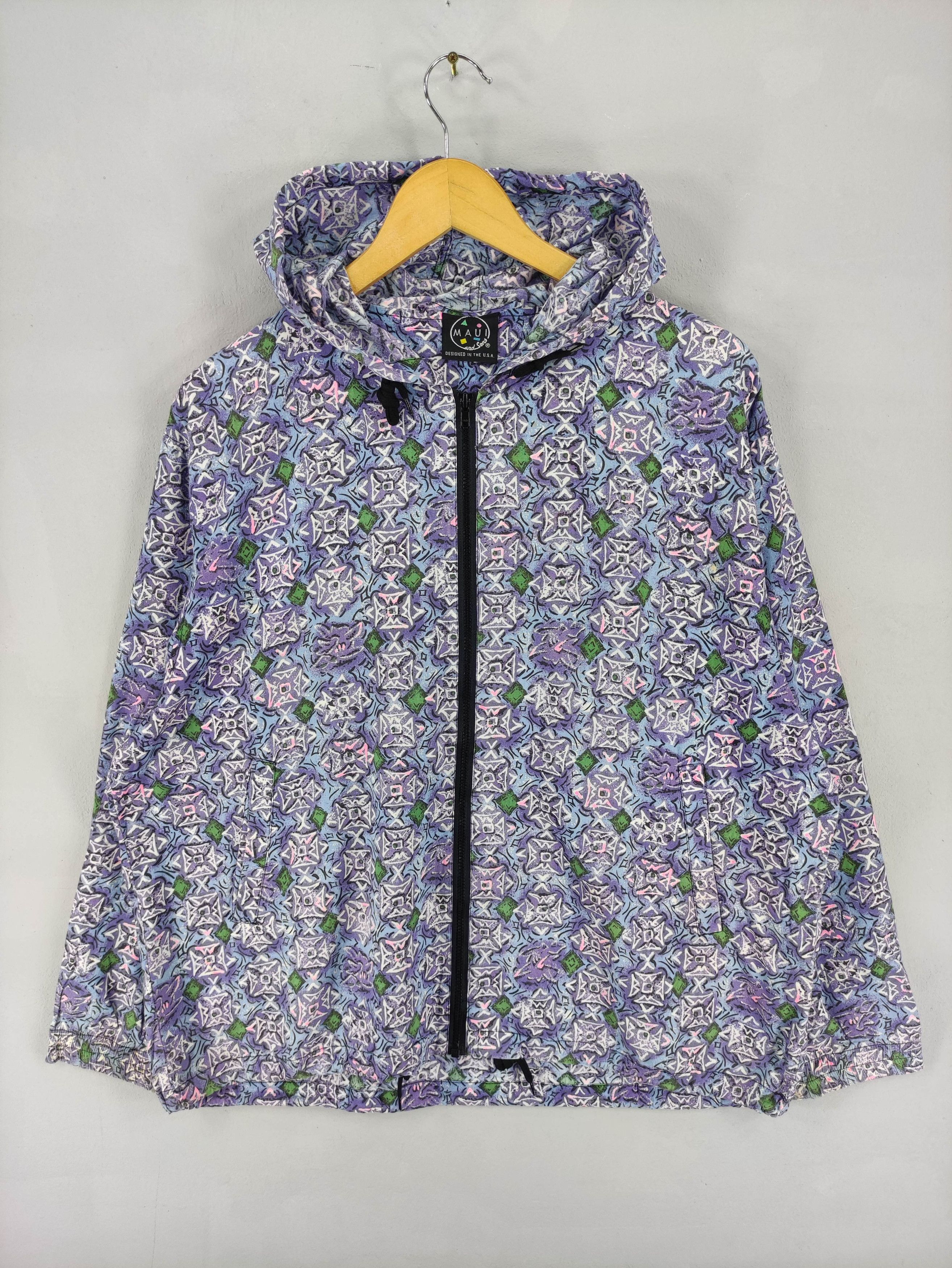 Vintage Maui And Sons Jacket Zipper Hoodie, Men's (Size Medium)