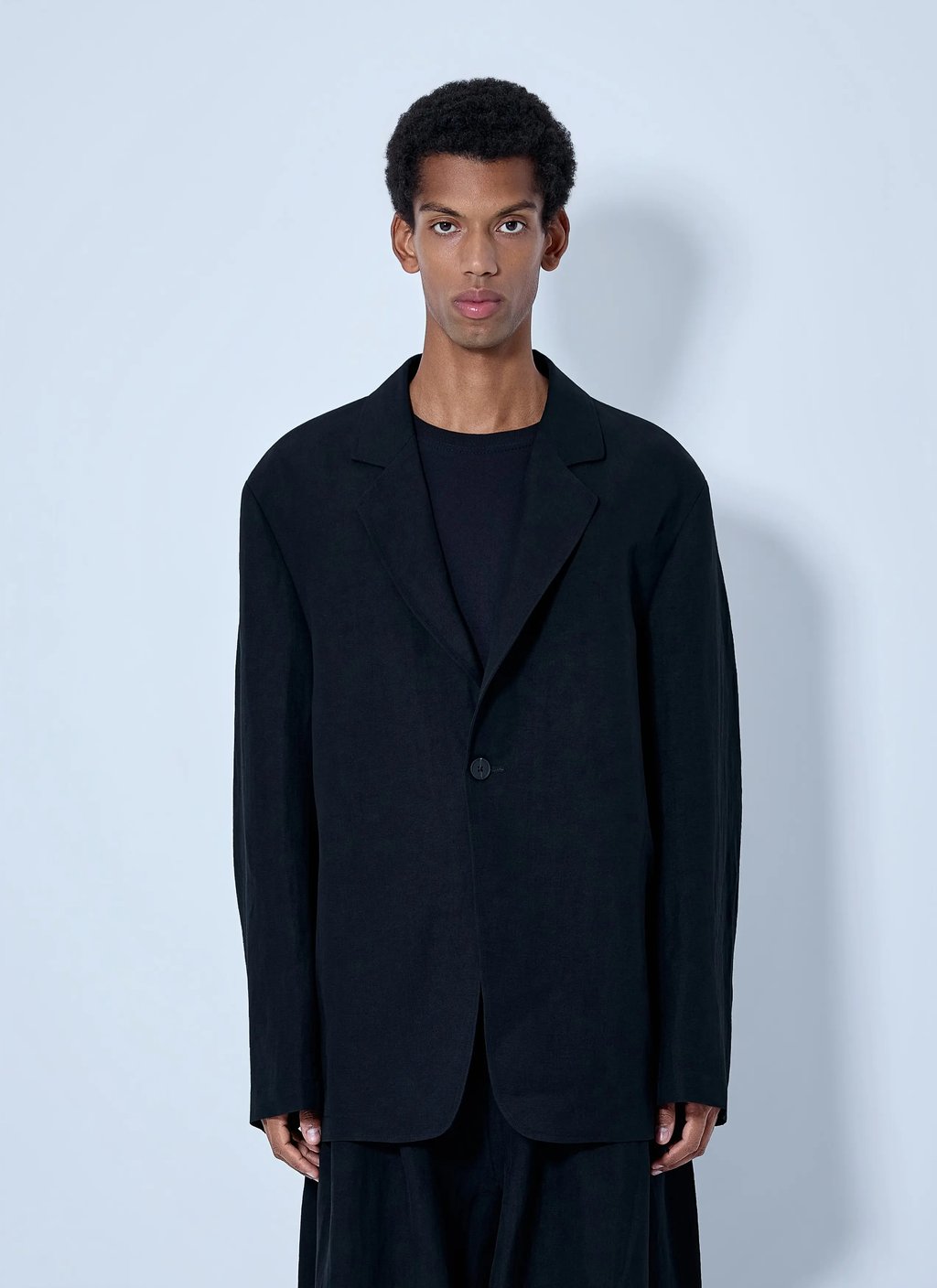 Studio Nicholson Denson Single Breasted Blazer in Black, Men's (Size 38r)