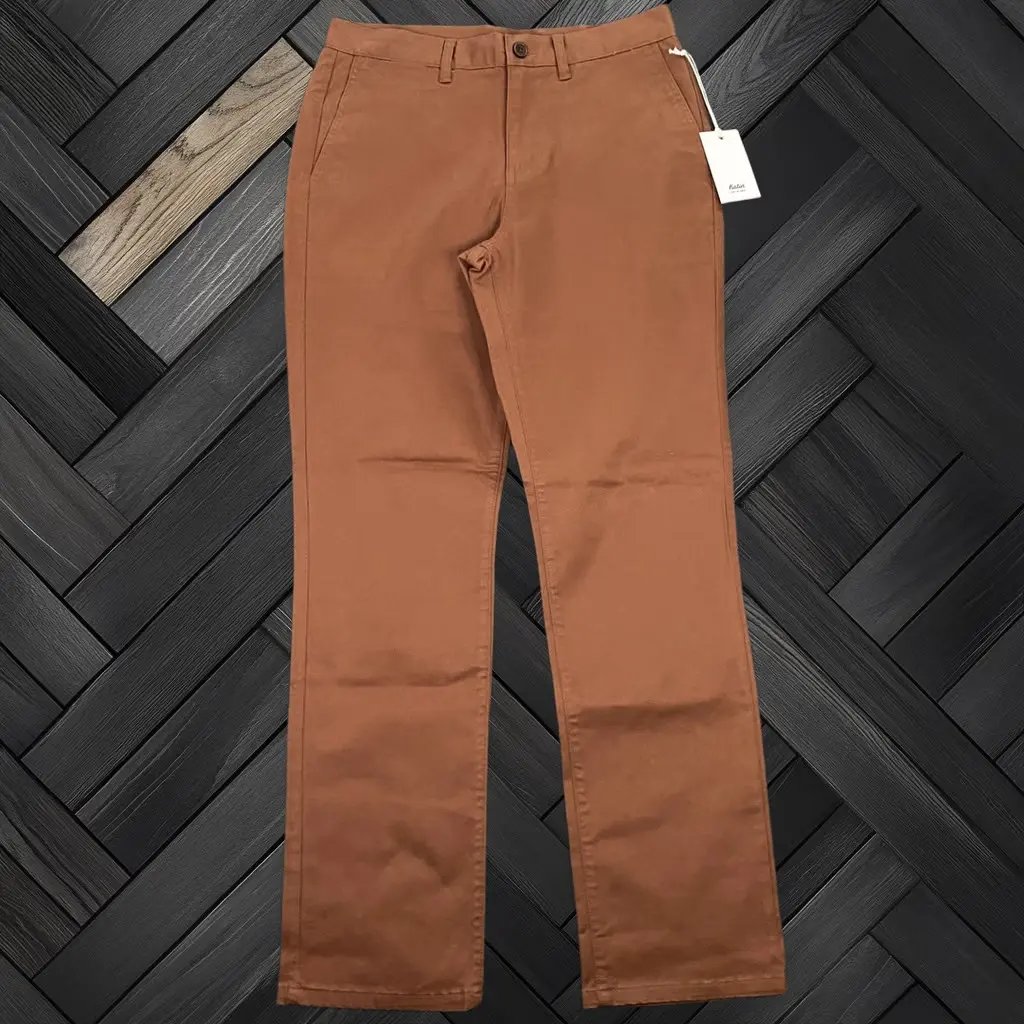 Katin Kraft Pant Chino Stretch Twill Skate Surf Rust Brown Size 31x32 New Mens, Men's
