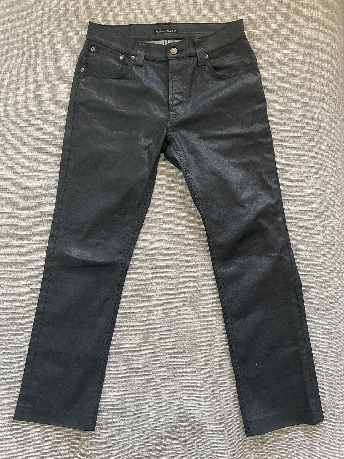 Waxed Nudie Jeans in Black, Men's (Size 30)