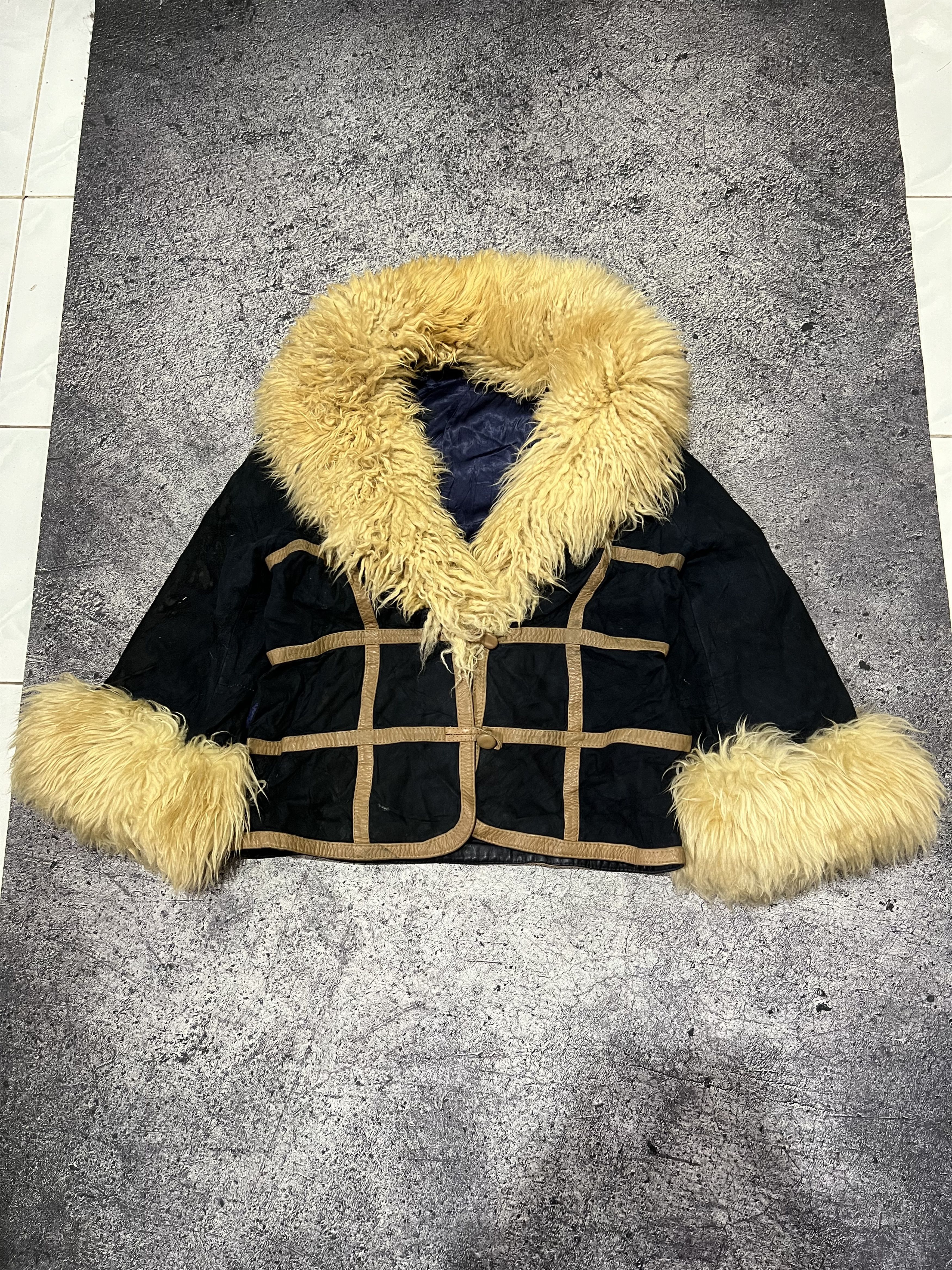 Maison Margiela 2000S Archival Rickowens Drkshdw Japanese Fur Button Y2K Lgb in Black (Size Small)