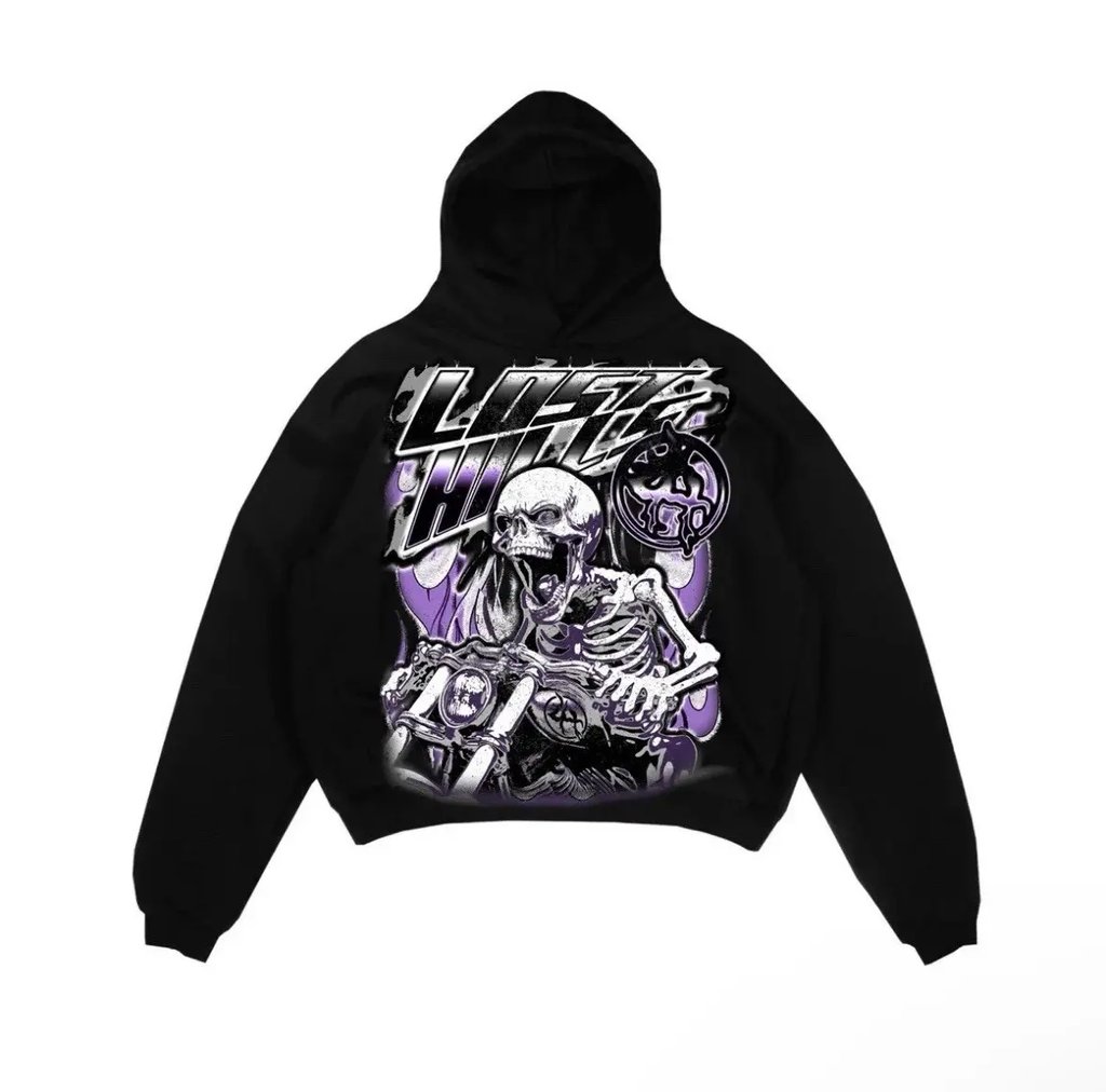 Lost Hills Hoodie in Black, Men's