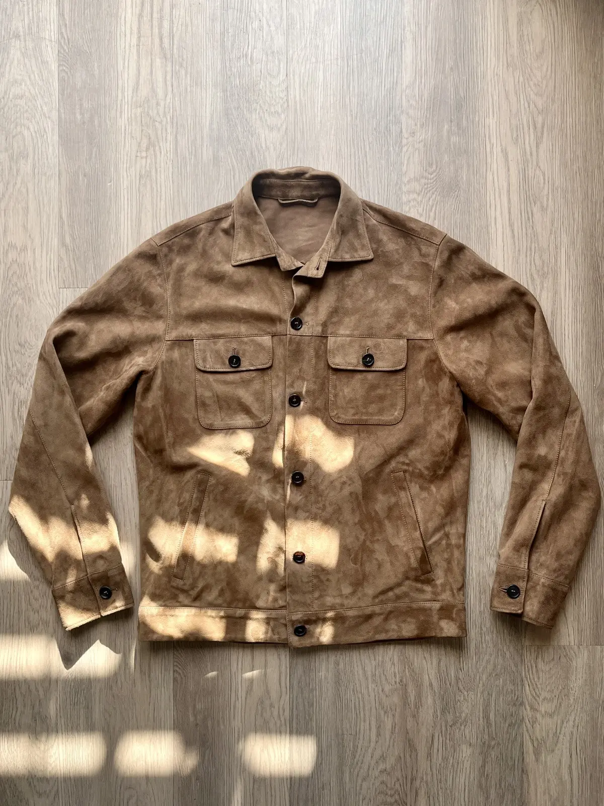 Sid Mashburn Tobacco Suede Work Jacket in Brown, Men's (Size Medium)