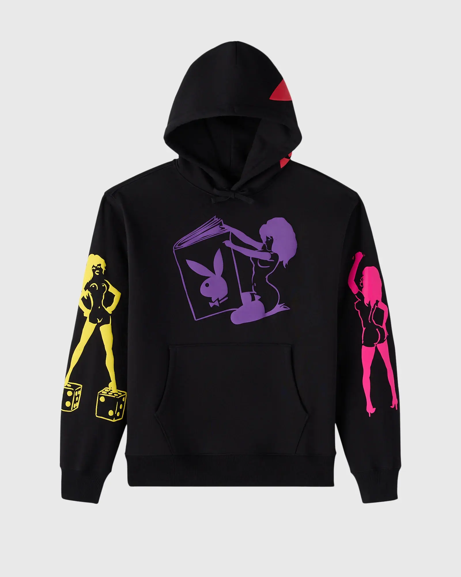 Ovo X Playboy Pin-Up Hoodie in Black, Men's (Size 2XL)