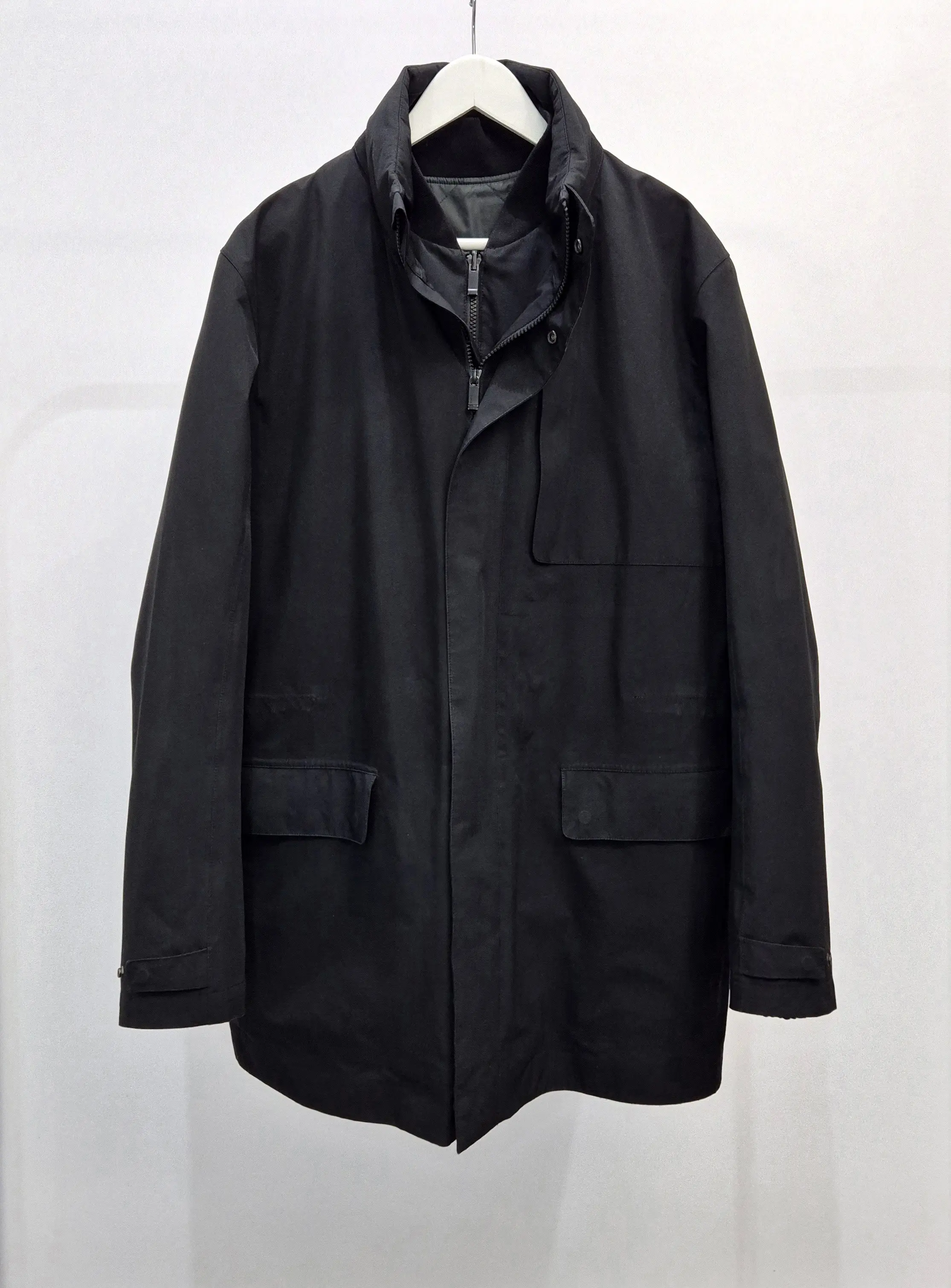 Z Zegna 2 In 1 Tech Soft Shell Jacket Size XL in Black, Men's