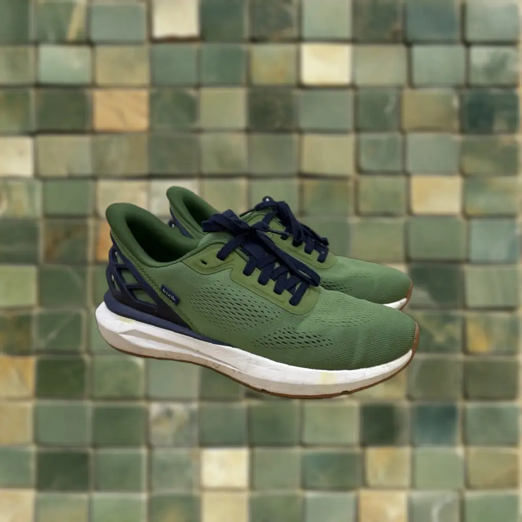 Kizik Athens Sneakers - Men's Lace Up Low Top Running Shoes, Olive Green, Us 10.5, Breathable Comfort, Athletic Sneaker