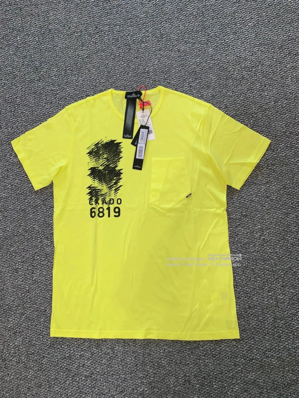 Stone Island Shadow Ss Tee 2XL Last One Soft Fabric Bargain in Yellow, Men's (Size Xxl)