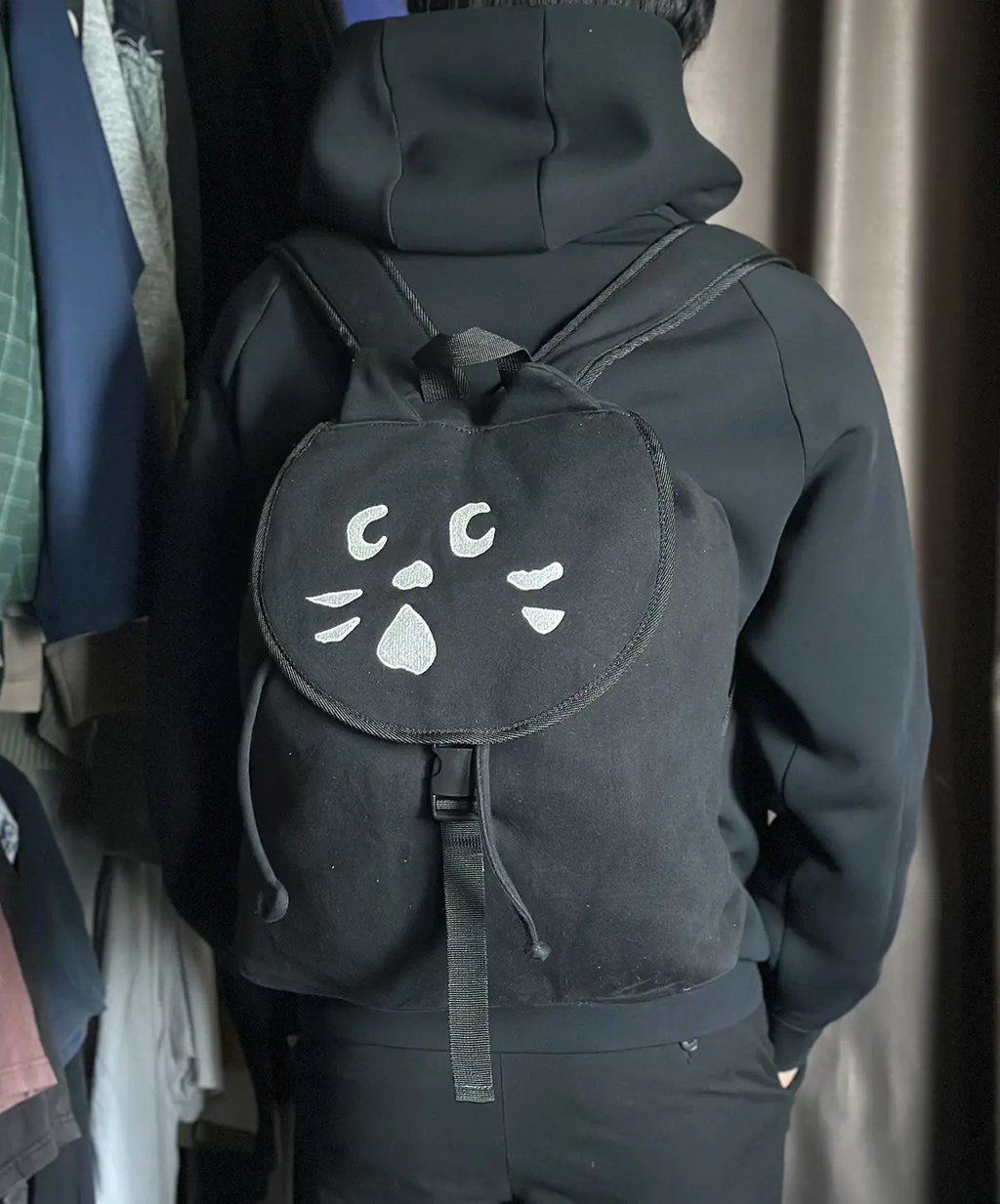 Ne Net Issey Miyake Cat Backpack in Black, Men's