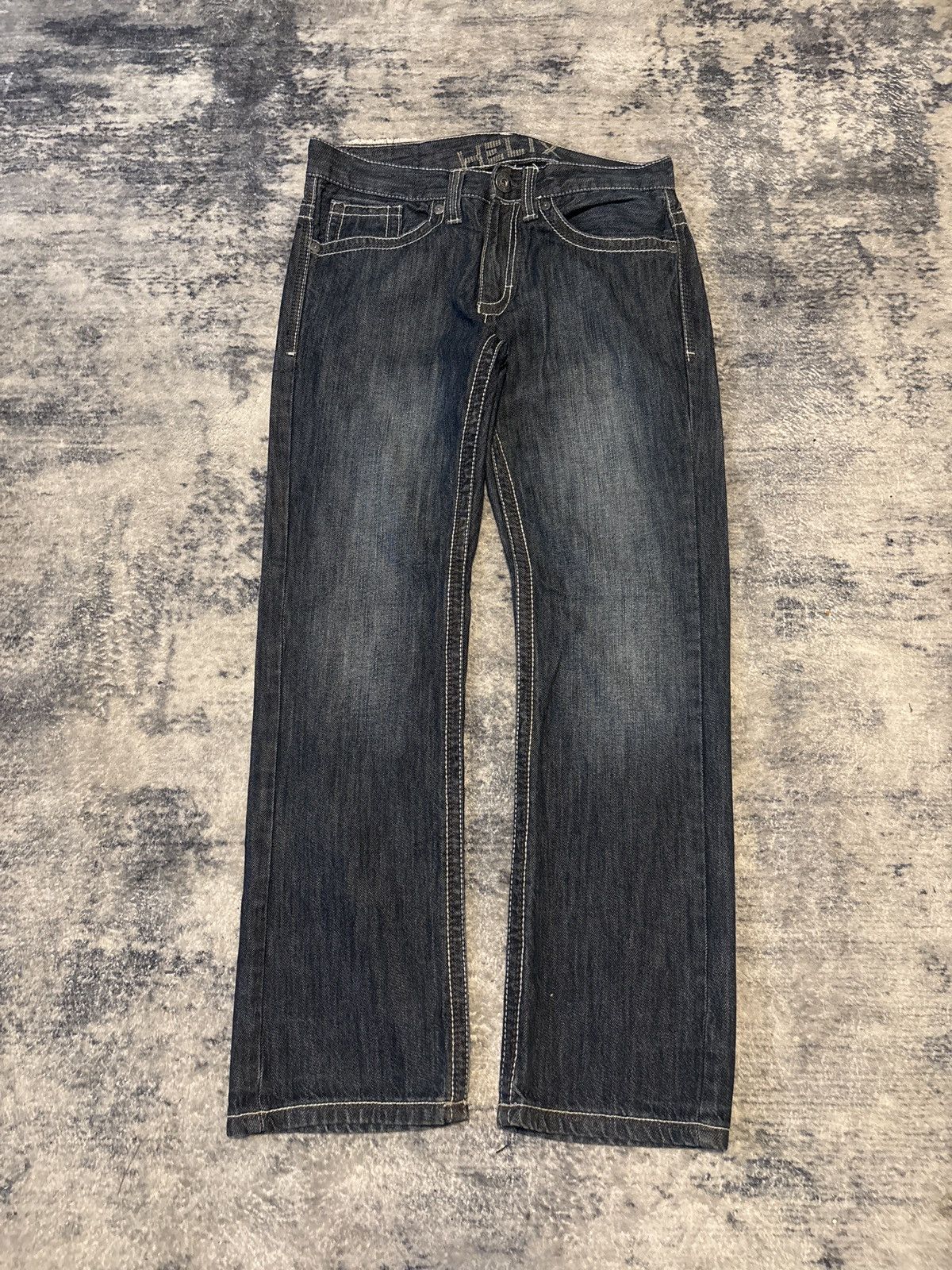Y2K Helix Straight Leg Jeans in Blue, Men's (Size 32)