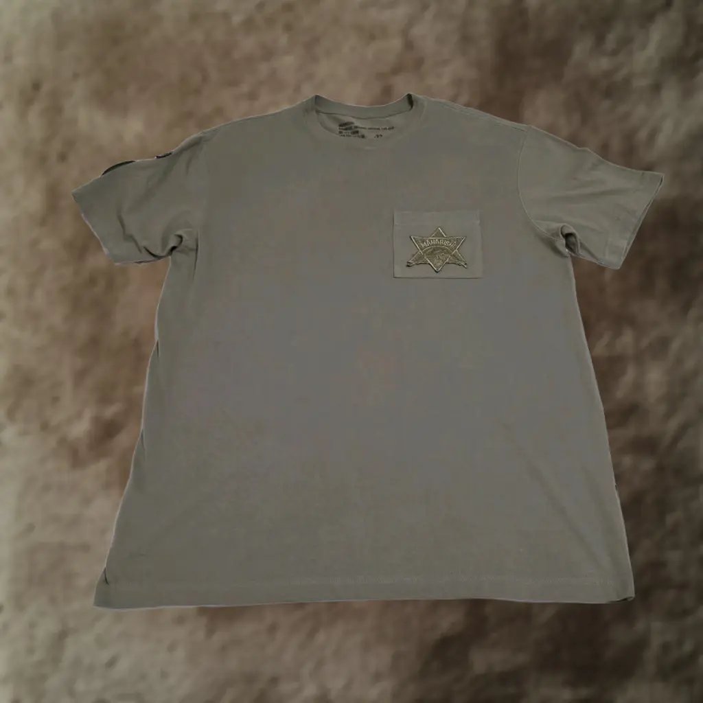 Maharishi T-Shirt Medium Green Embroidered Airborne Military Pocket New 90s Army Art Classic Designer Japan Streetwear Unisex Adults, Men's