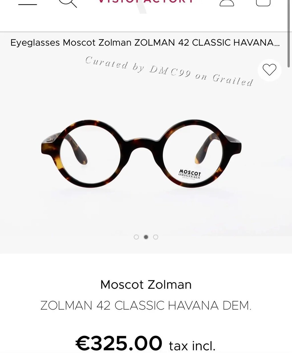 Moscot Zolman Round Eyeglass Frame, Men's