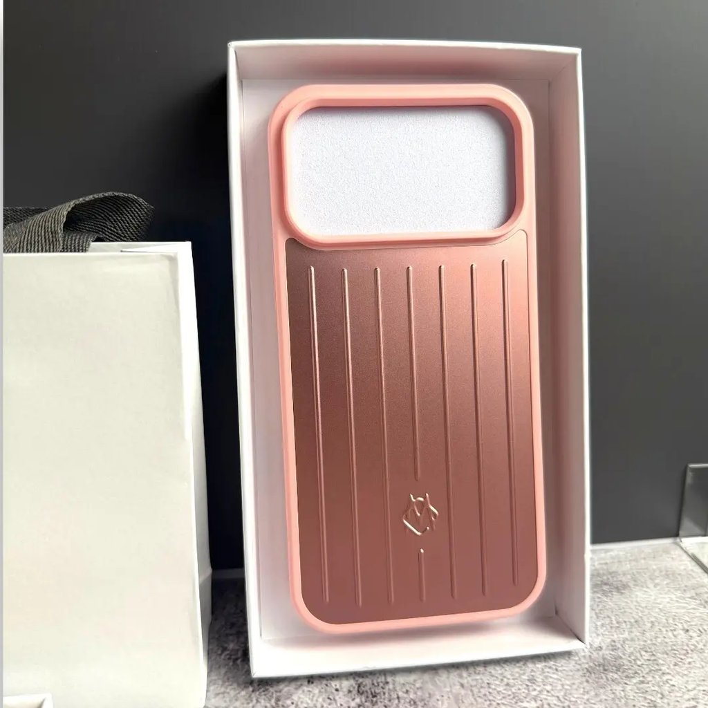 Rimowa Aluminum Metal Iphone 17 Pro Max Case Style In Pink, Men's