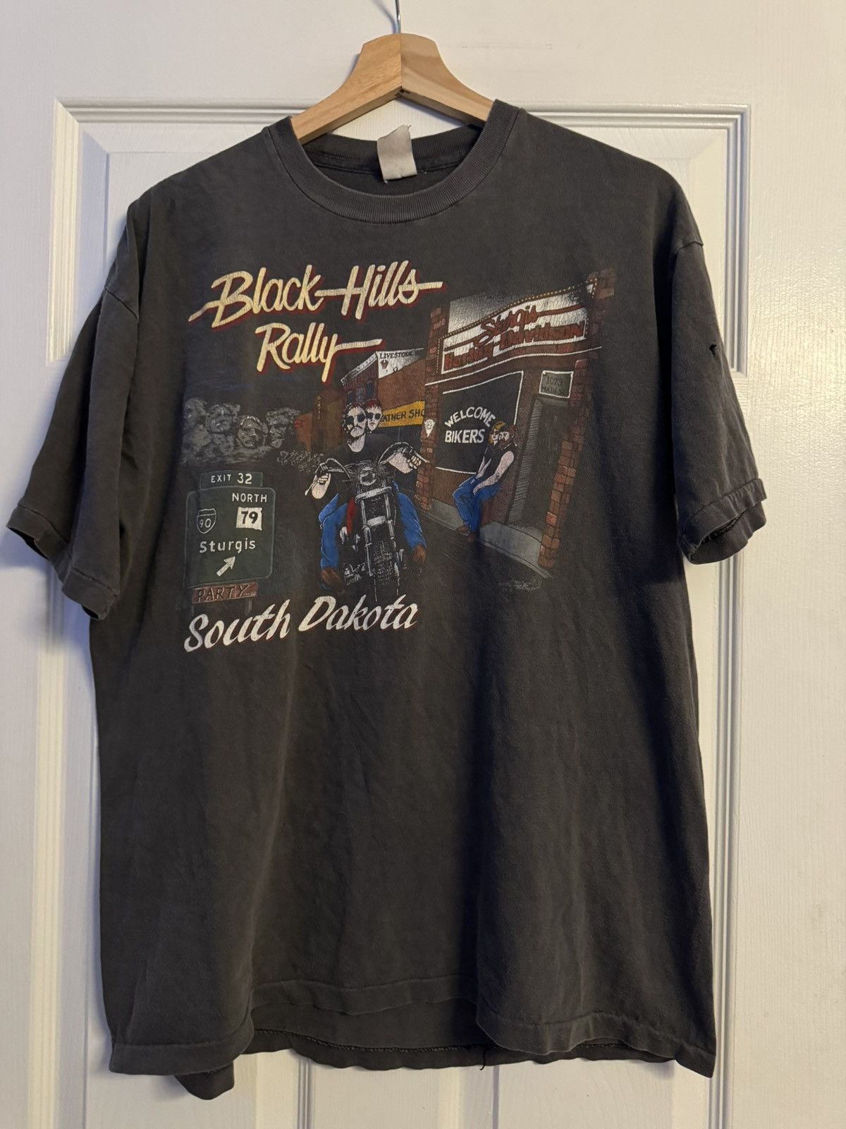 Vintage 90’S Harley Davidson ‘Black Hills Rally’ Tee Sz. Xl, Men's