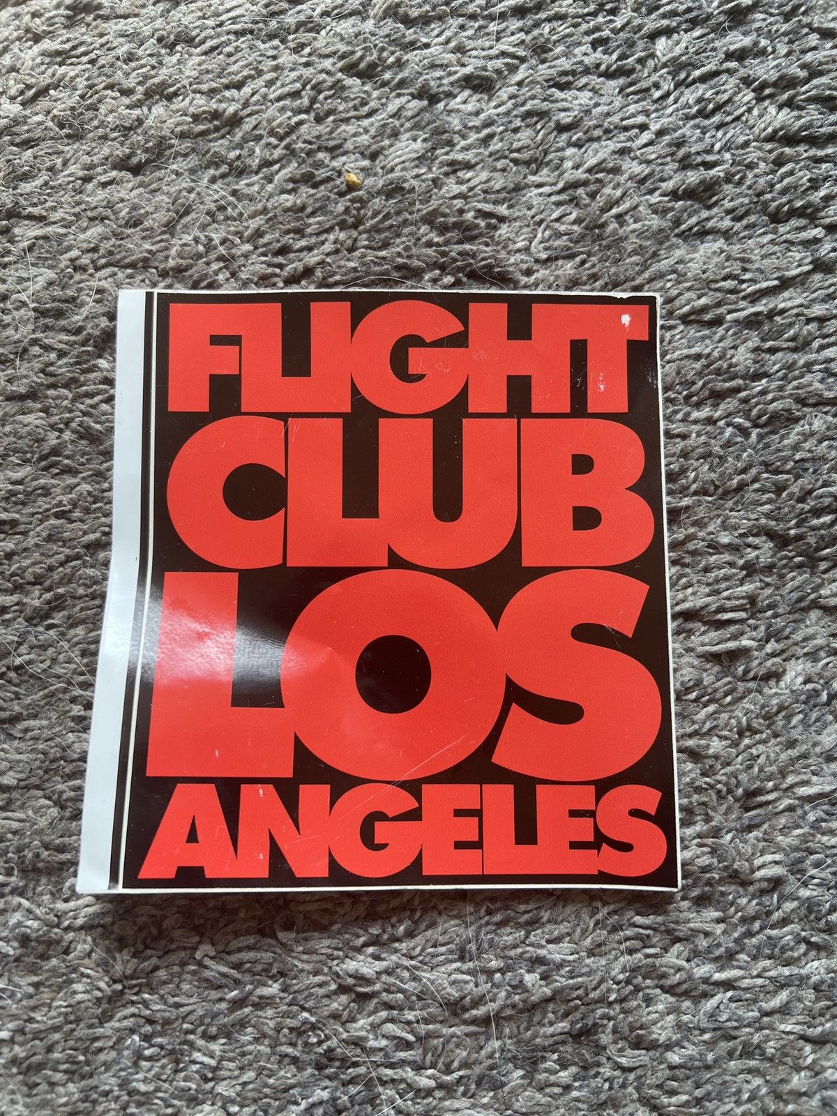 Vintage Flight Club Los Angeles Sticker in Black, Men's