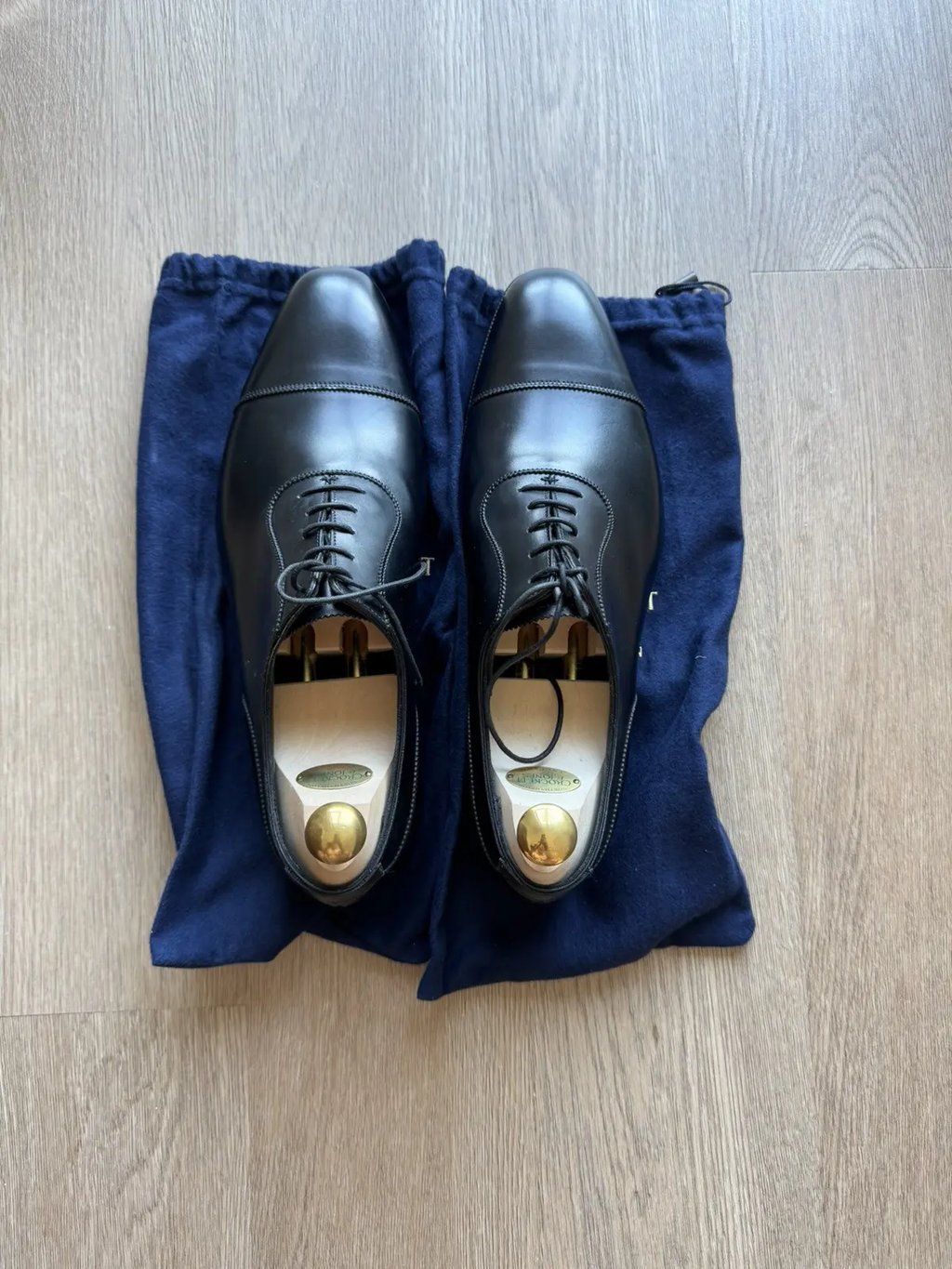 Crockett Egerton Hand Grade Oxfords in Black, Men's (Size 11)