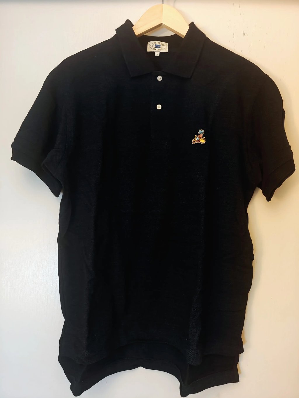 Indigo Dye Cat Polo in Blue, Men's
