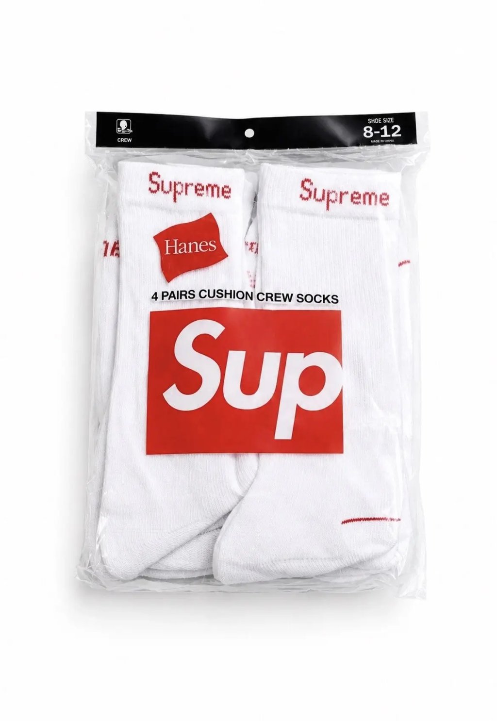 Supreme Socks in White, Men's