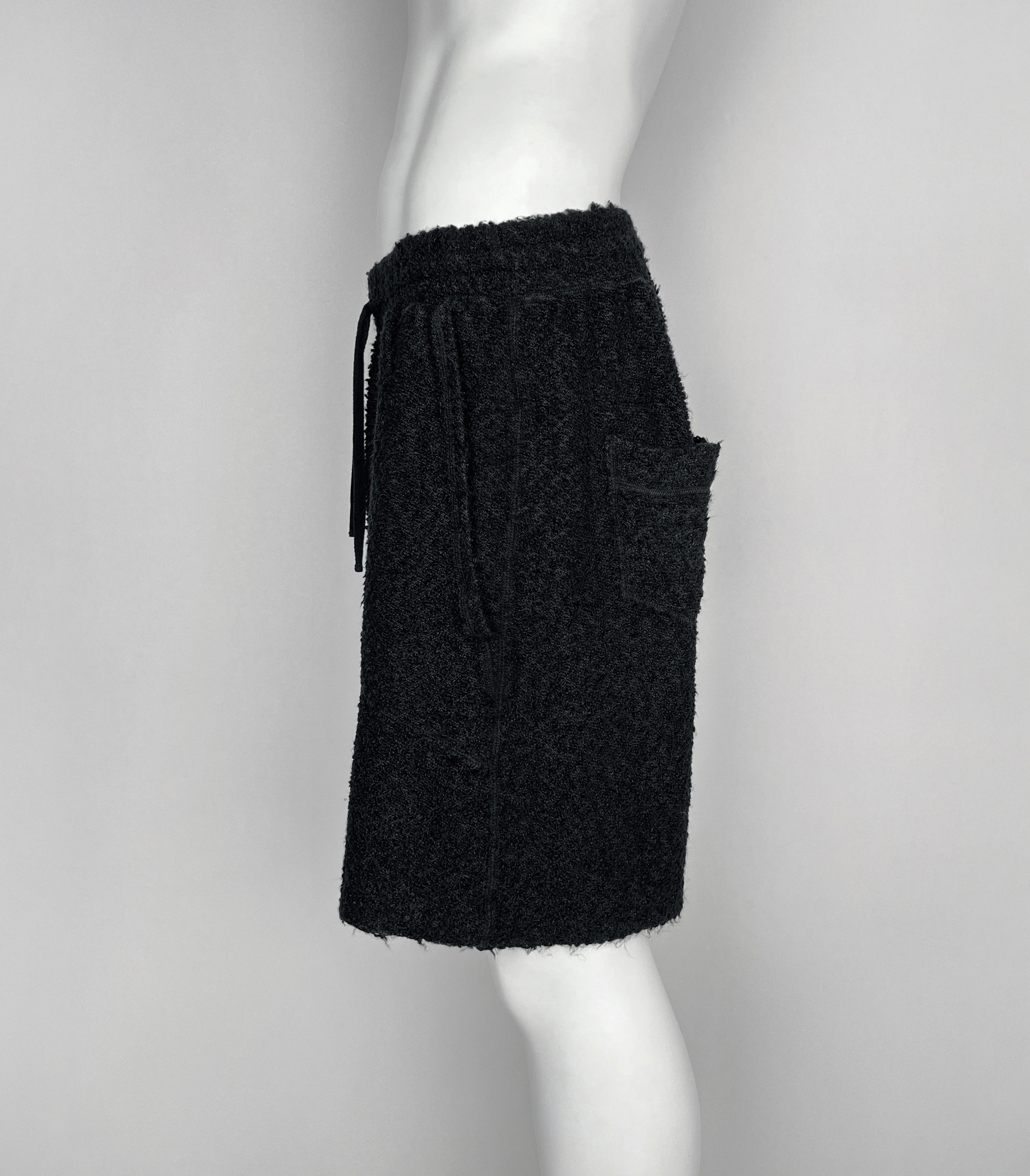 Robert Geller Exclusive. Knit Shorts, Made In Japan in Black, Men's (Size 32)