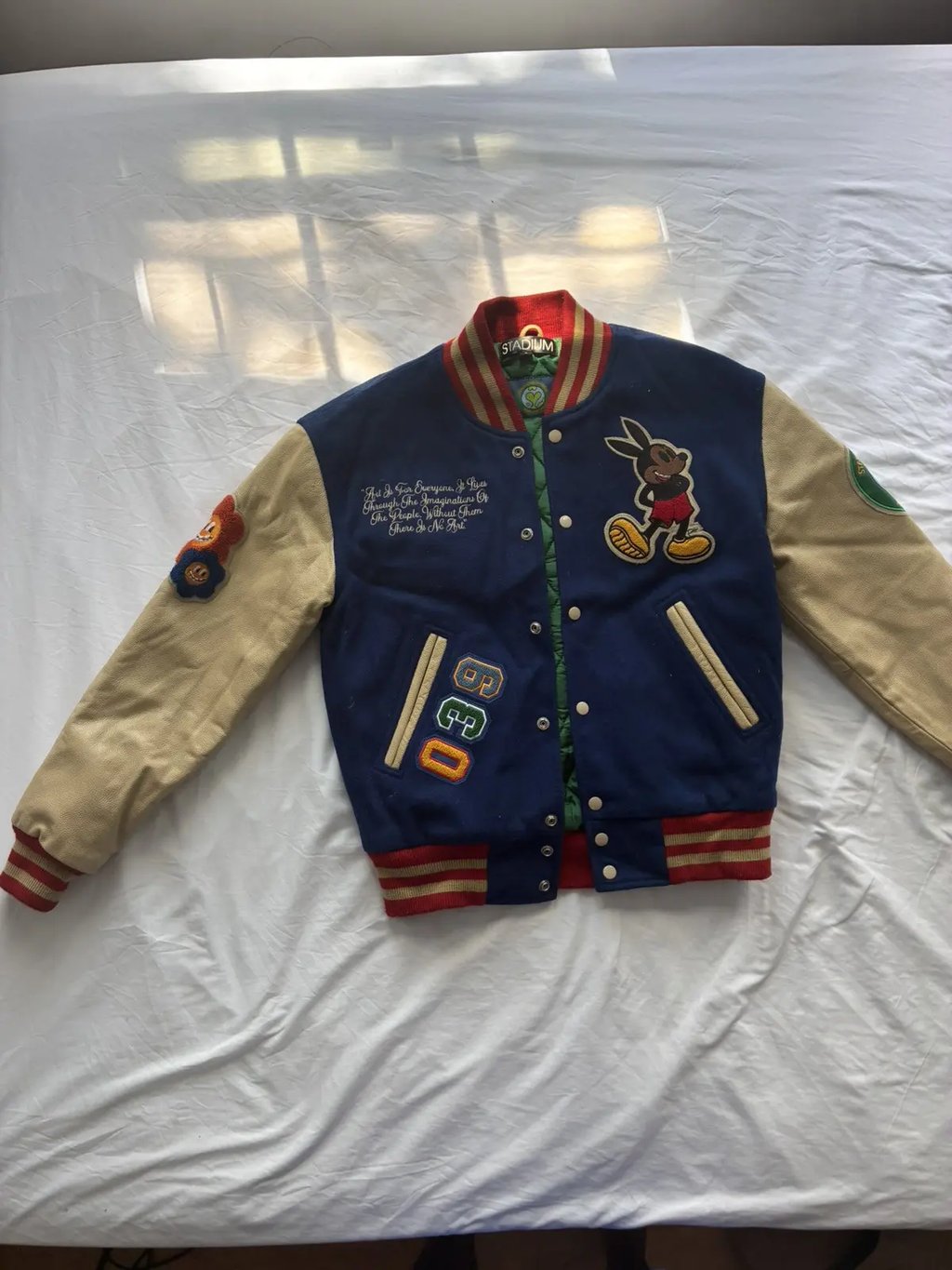 Stadium Goods Rello Varsity Jacket in Blue, Men's