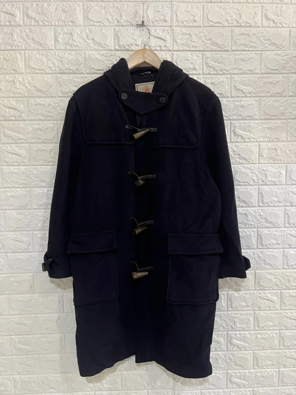 Vintage Baracuta Long Duffle Toggle Coat in Black, Men's (Size Xl)