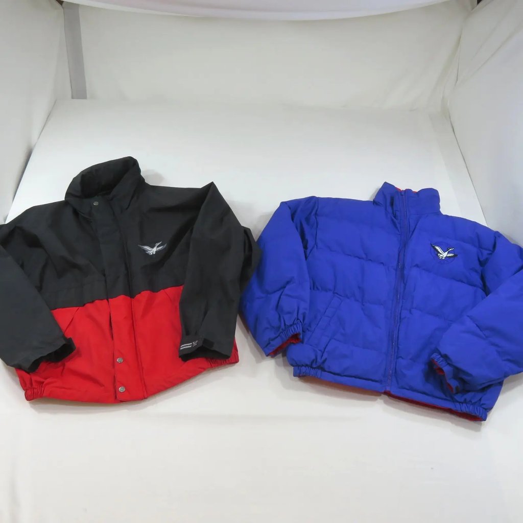 Vintage Triple Fat Goose Down Black Puffer Jacket Ski Sz L 1990s, Men's