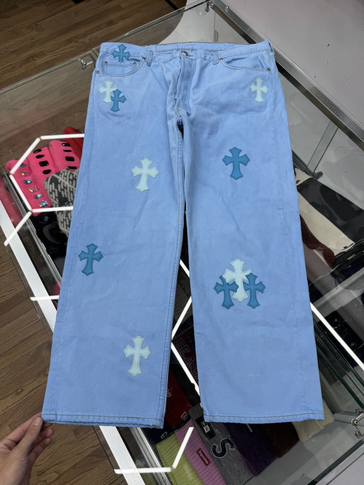 Chrome Hearts Certified Chrome Blue Patch Levi Size 40, Men's